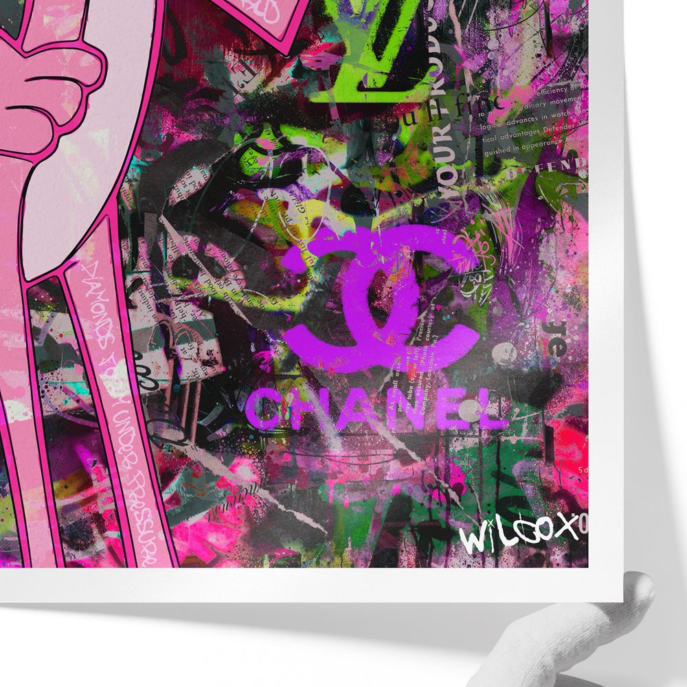 Pink Panther Pop Art Graffiti V2