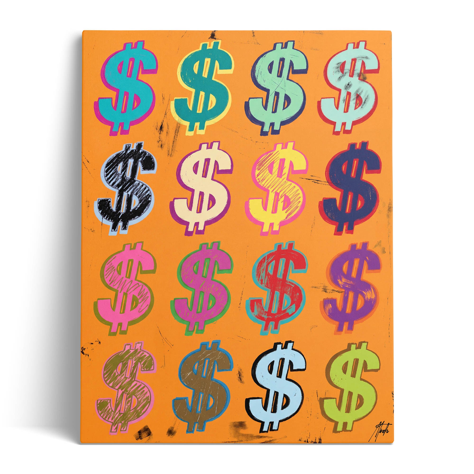 Dollar Signs — Orange
