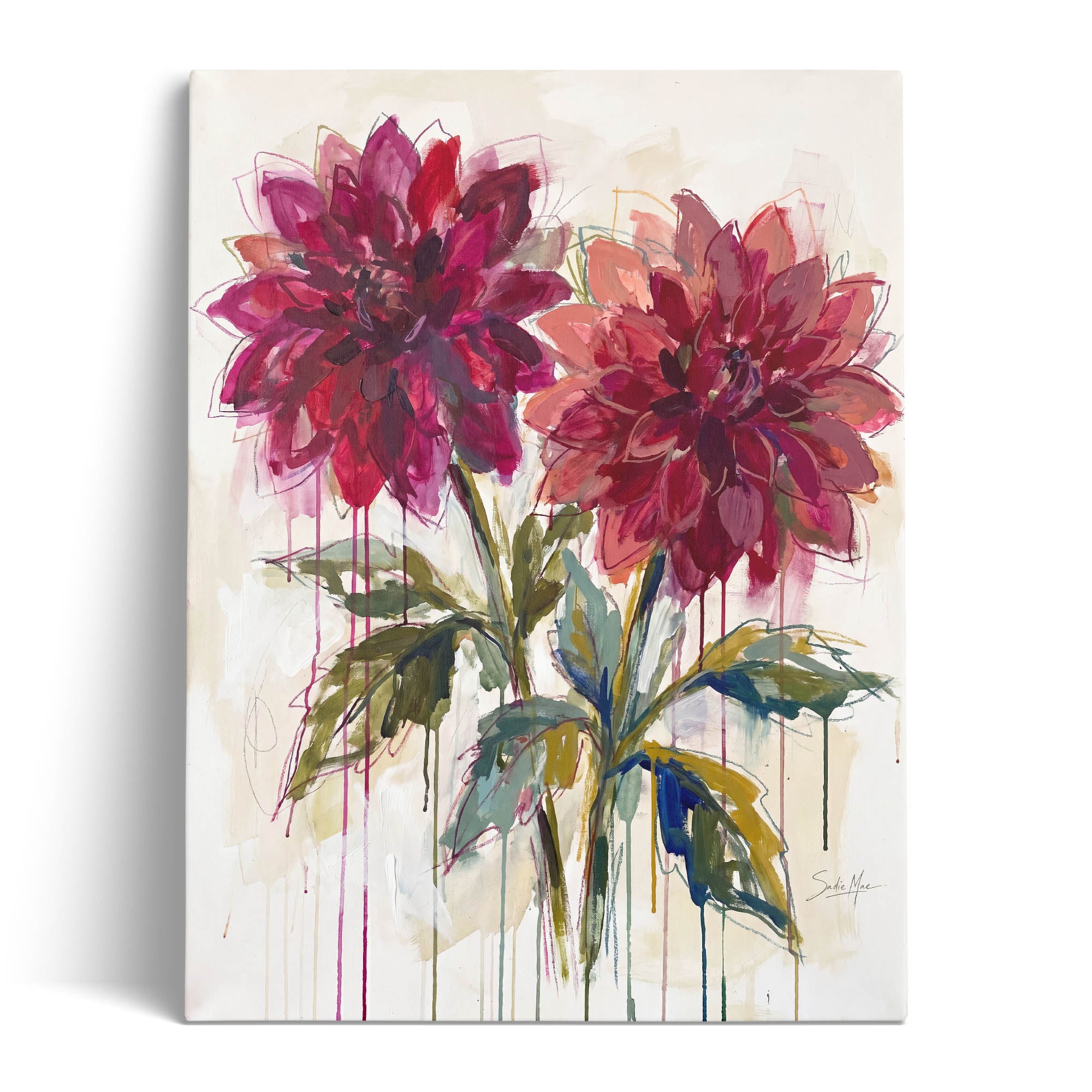 Ruby Dahlias