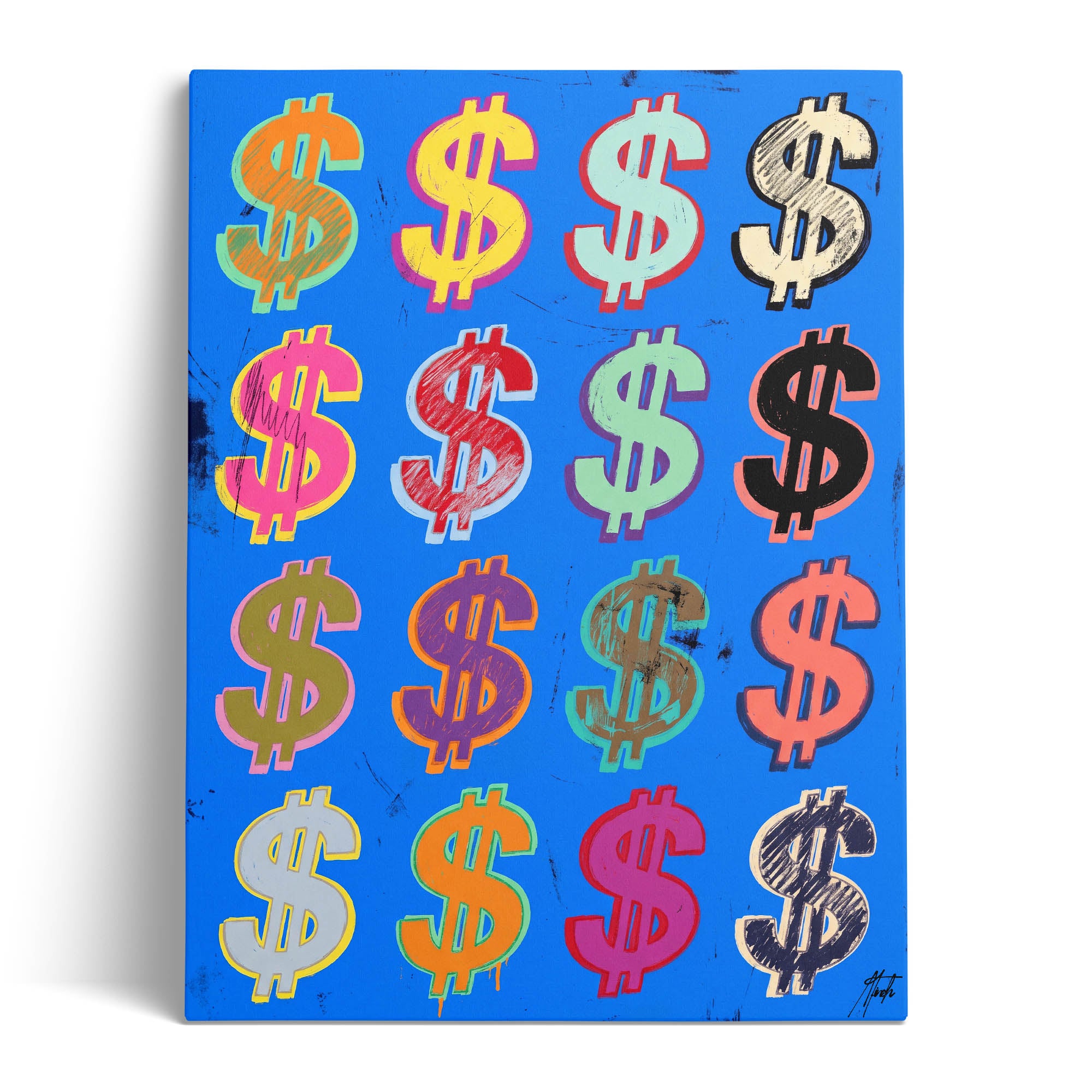 Dollar Signs — Blue