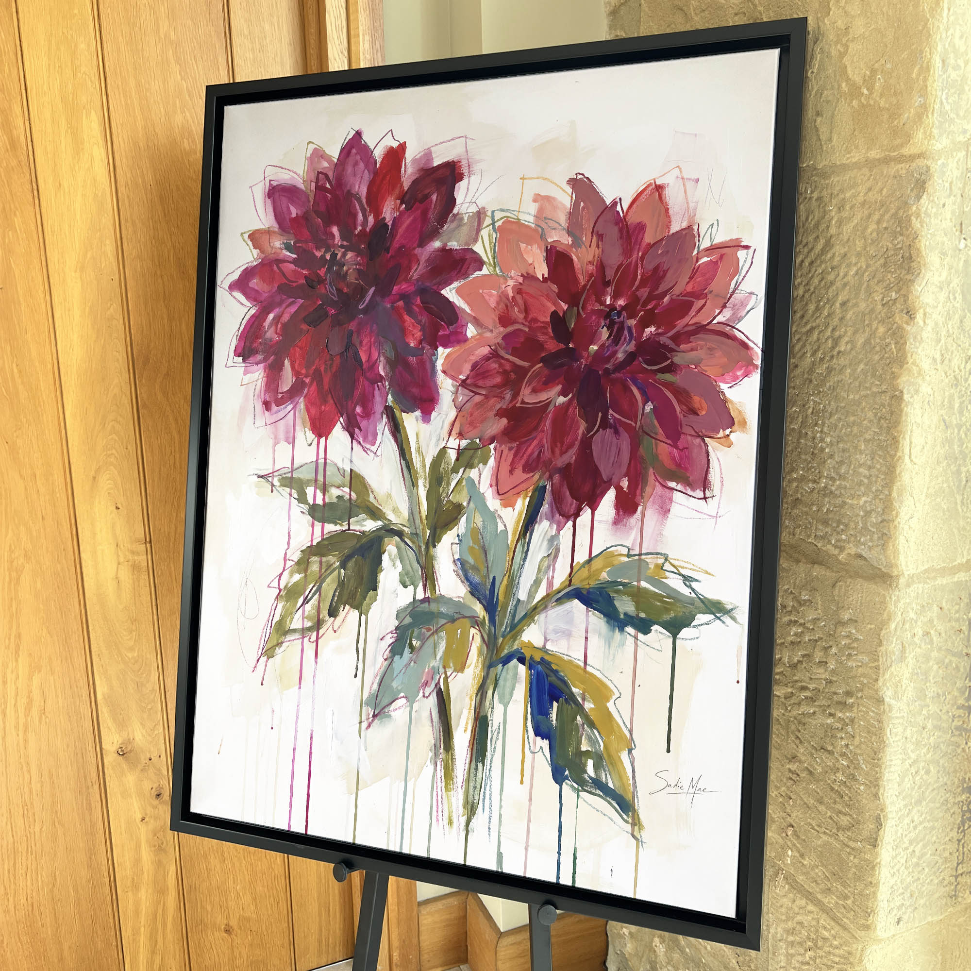 Ruby Dahlias