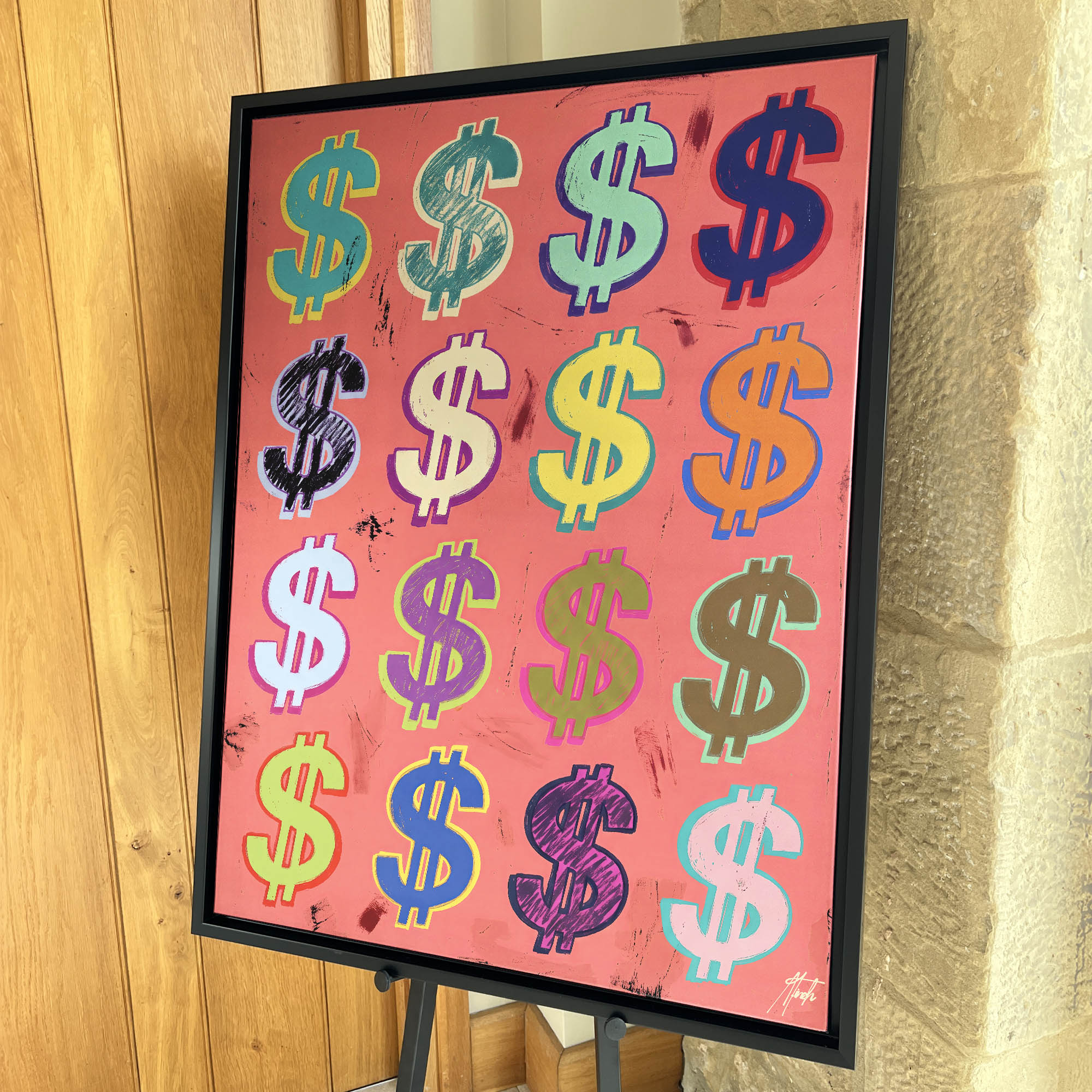 Dollar Signs — Coral