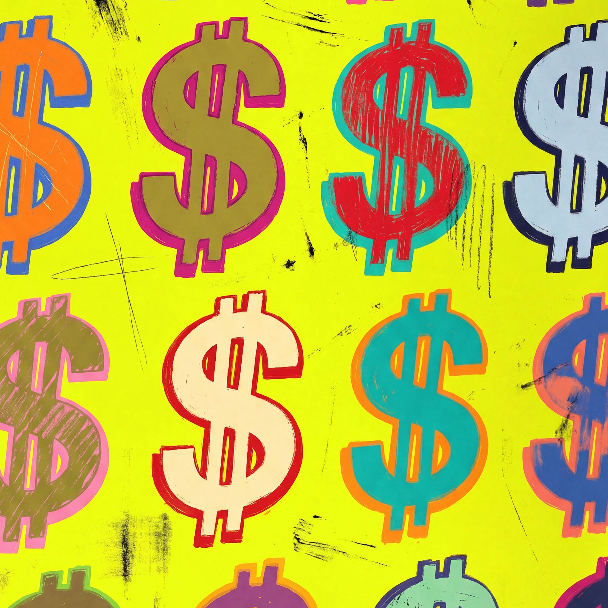 Dollar Signs — Yellow