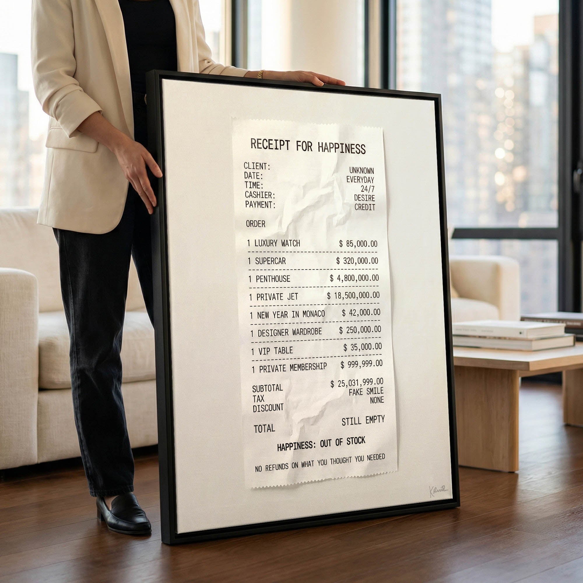 Receipt for Happiness