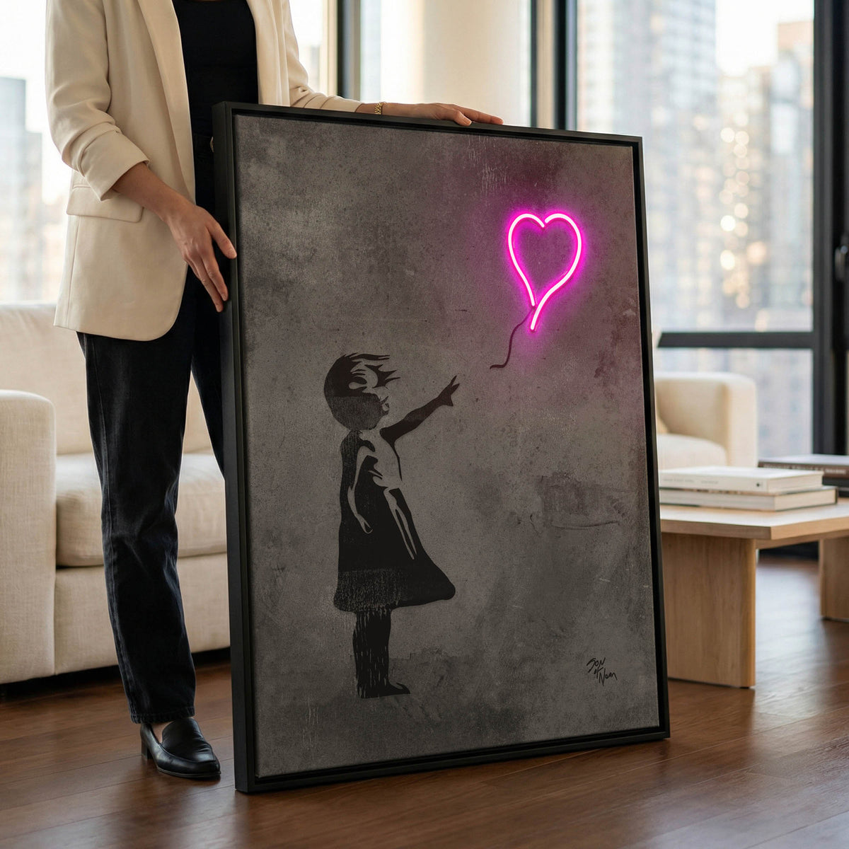 Banksy Balloon ‘Neon’