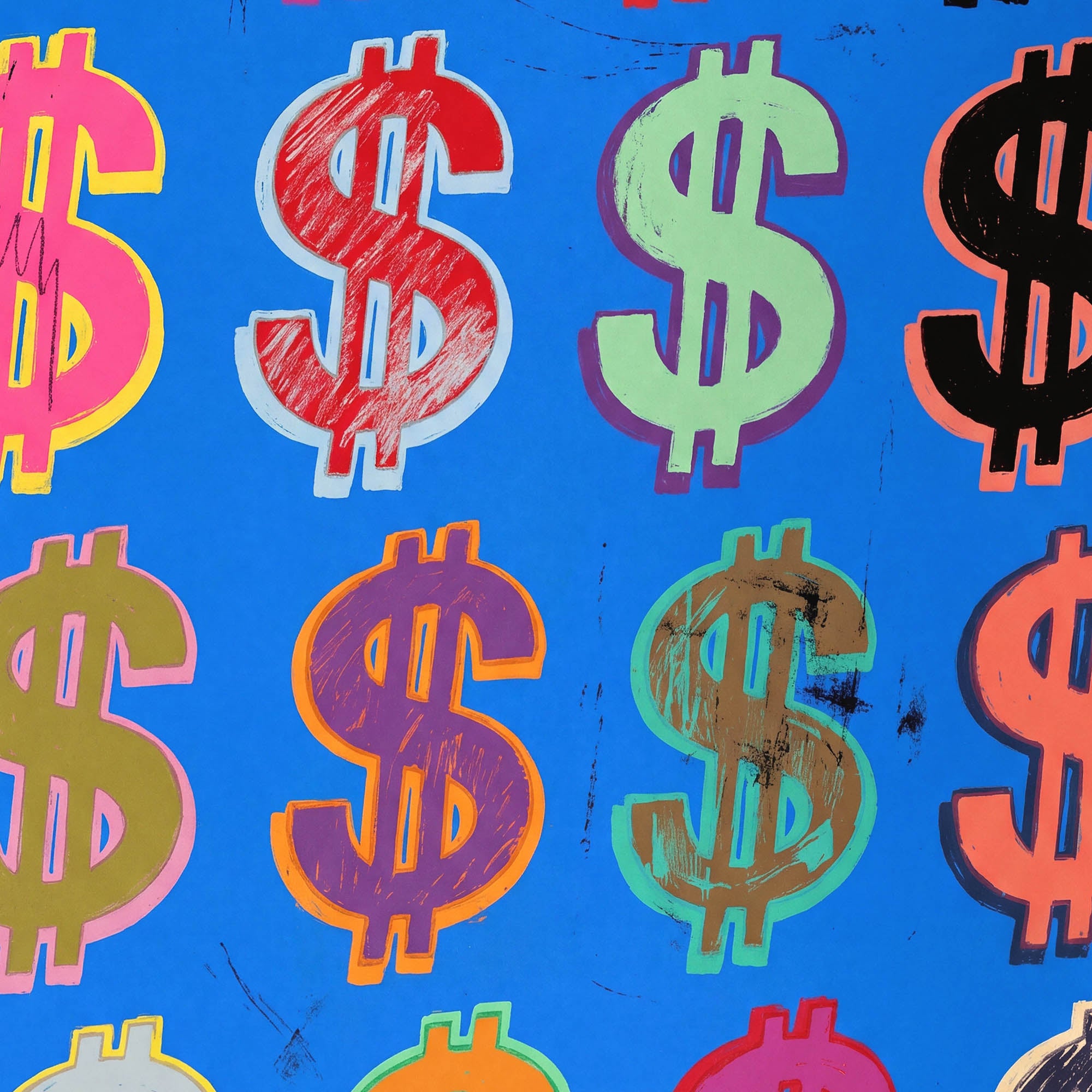 Dollar Signs — Blue