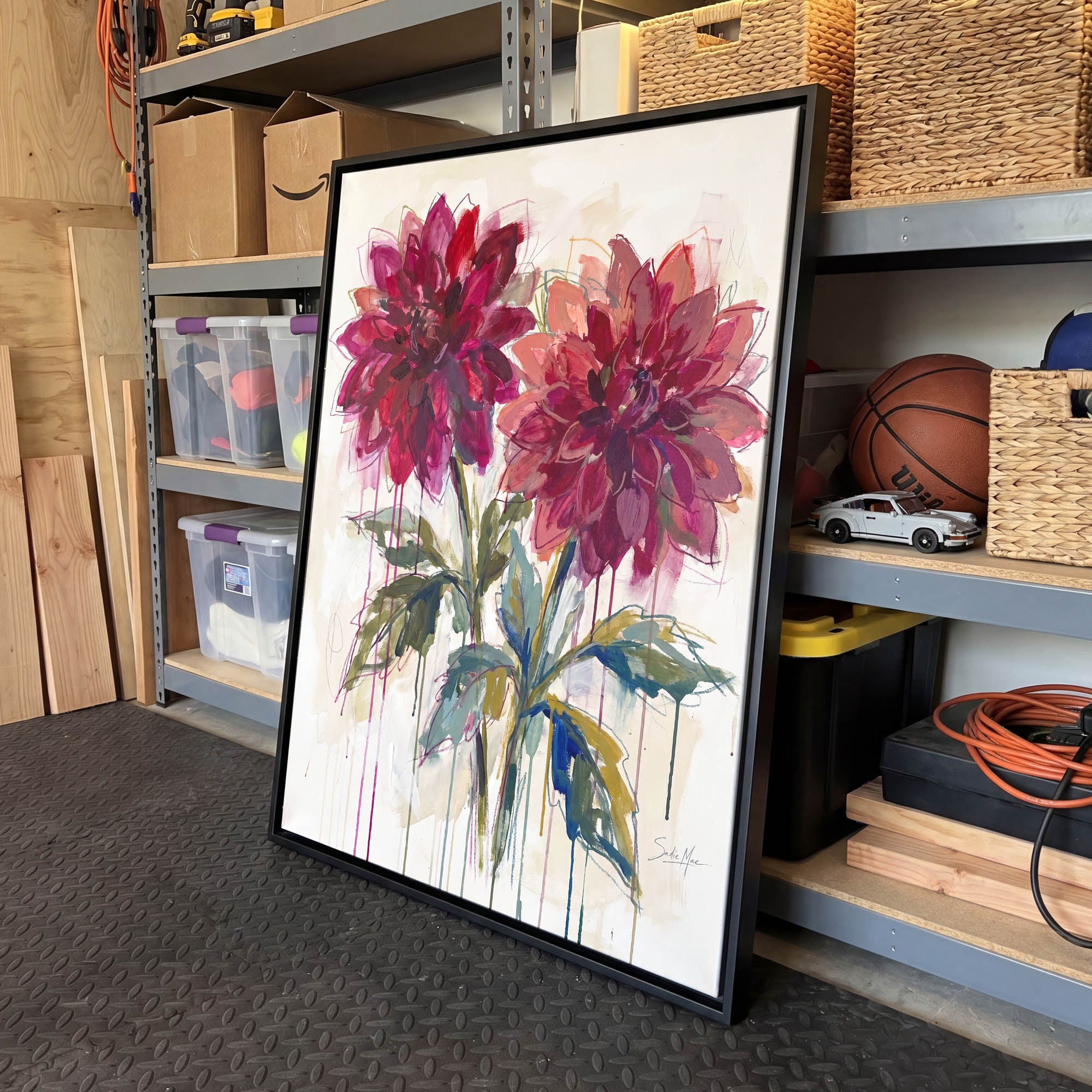 Ruby Dahlias