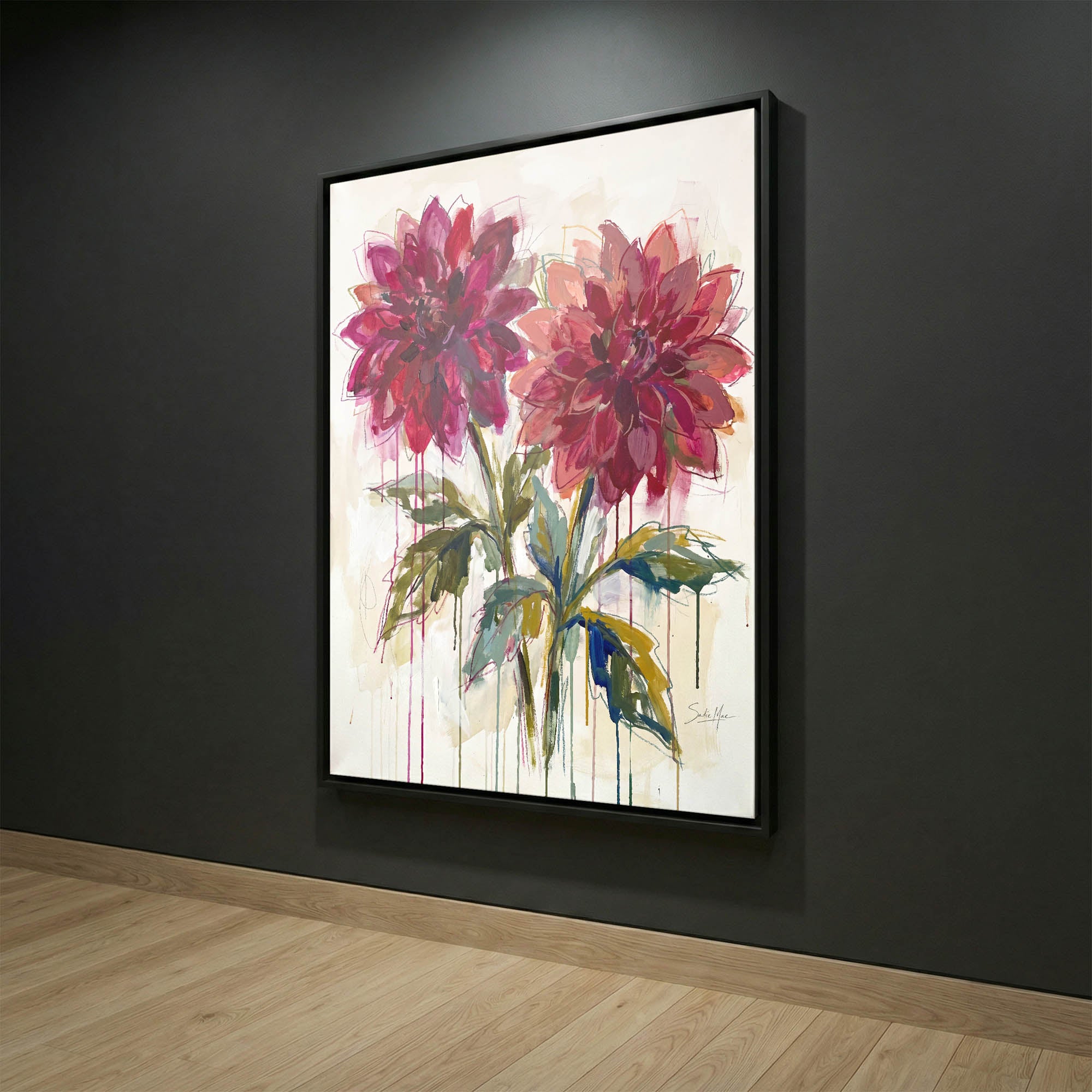 Ruby Dahlias