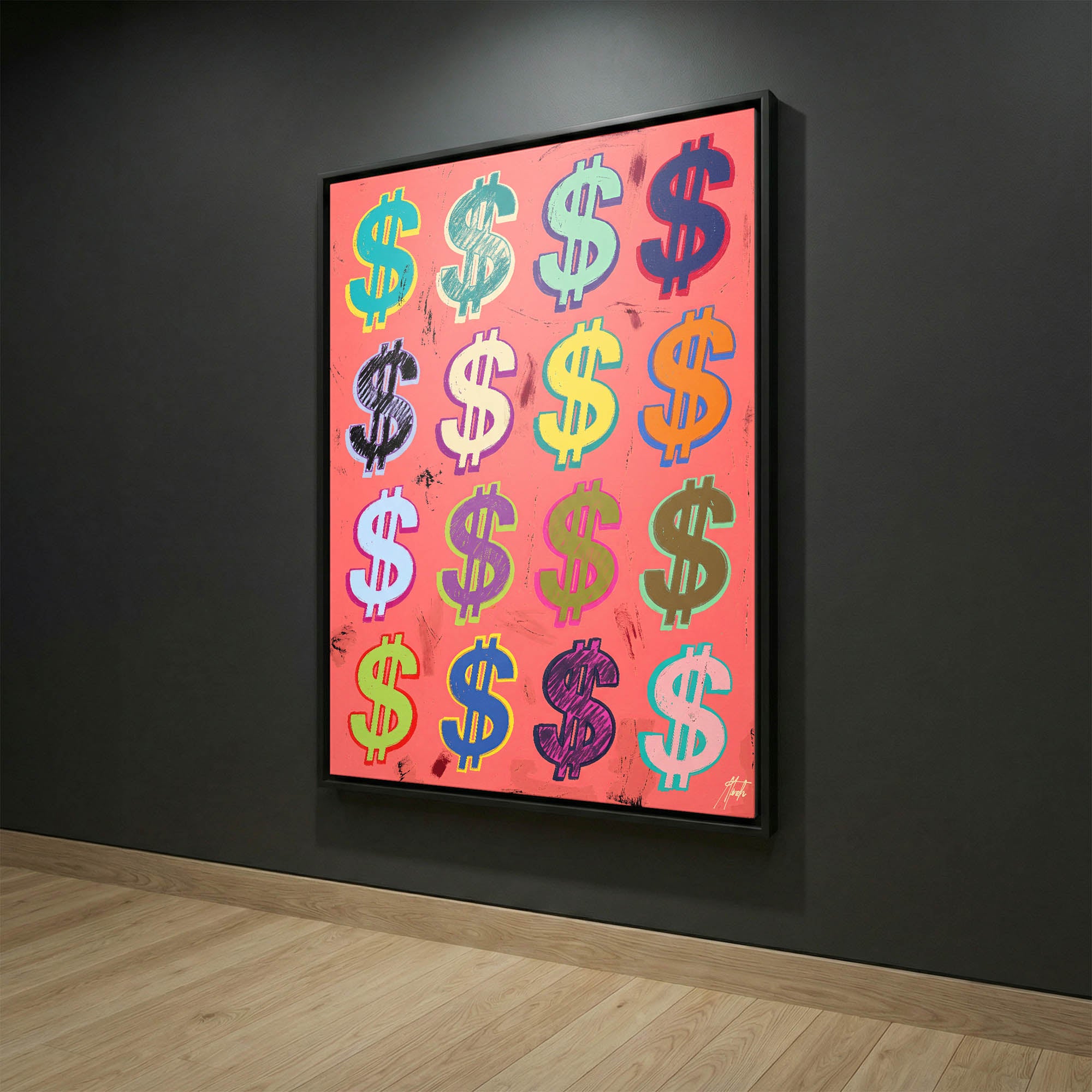 Dollar Signs — Coral