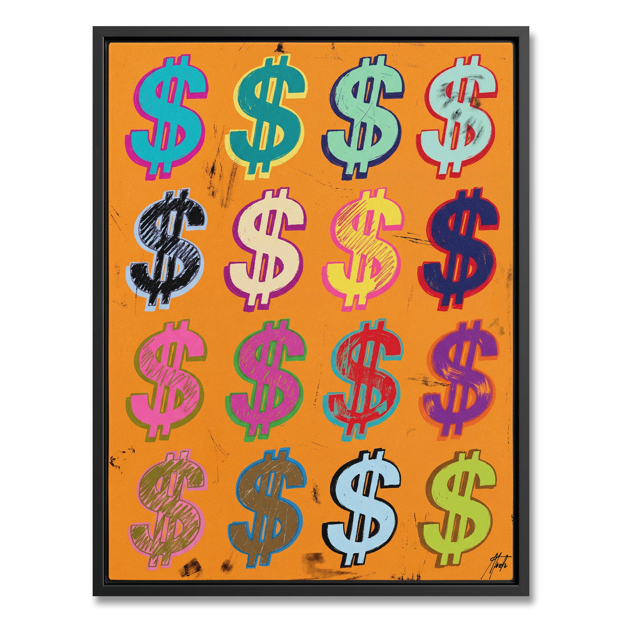 Dollar Signs — Orange