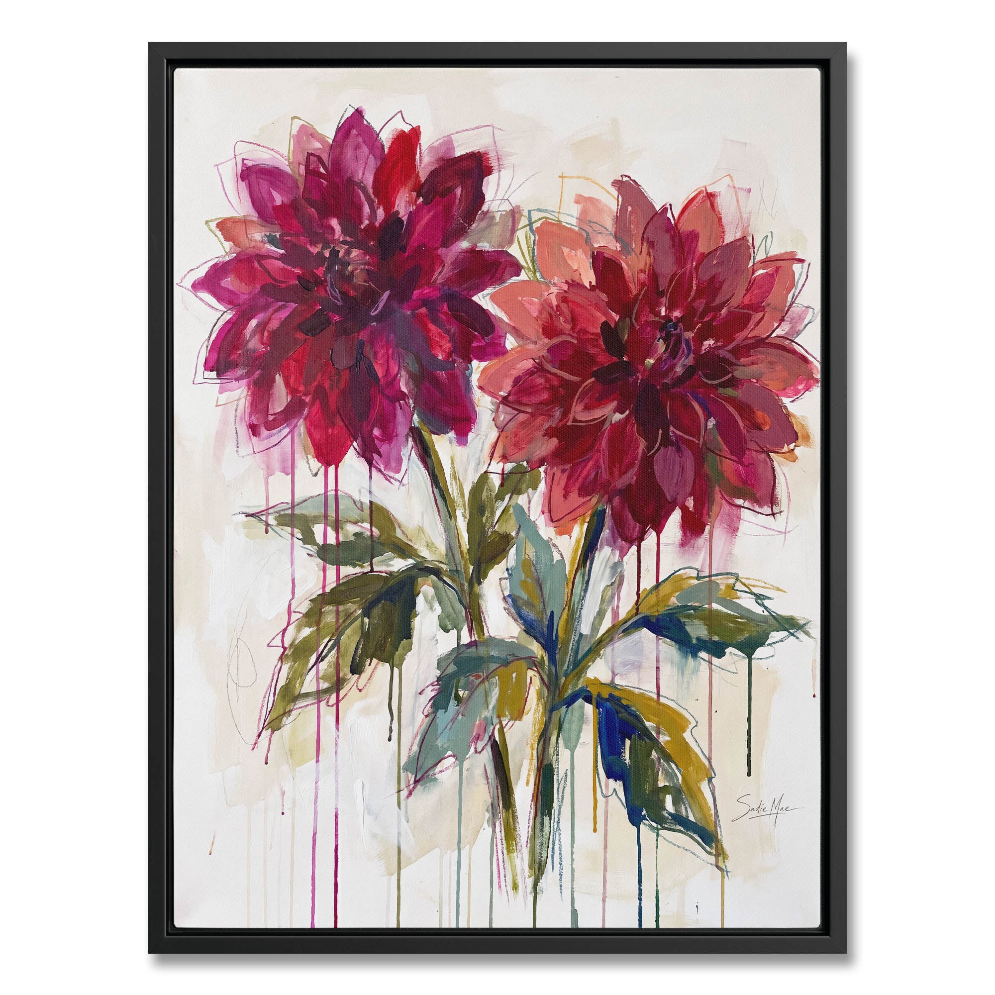 Ruby Dahlias