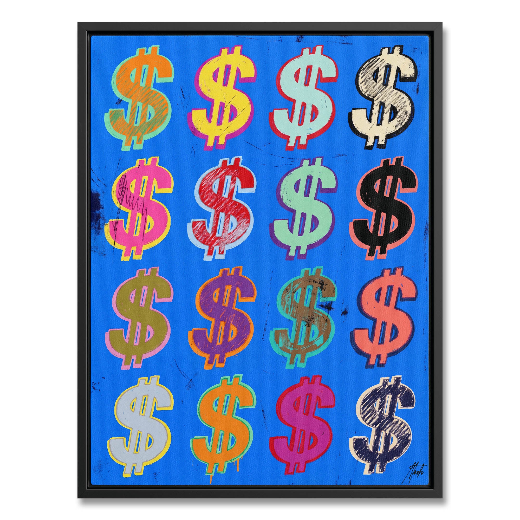 Dollar Signs — Blue