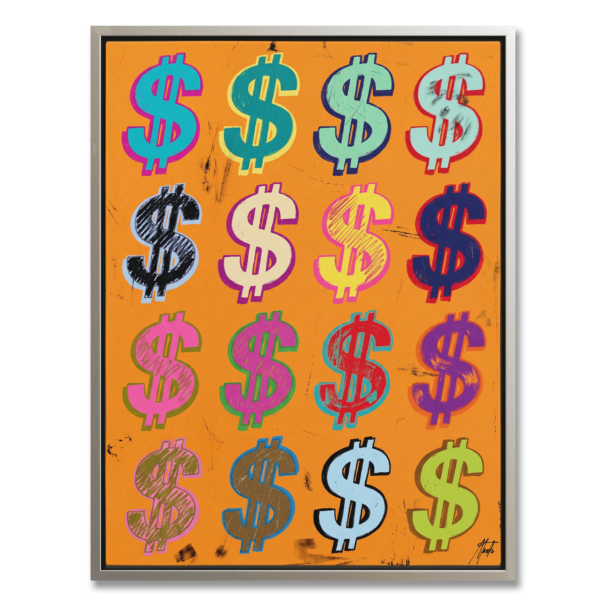 Dollar Signs — Orange