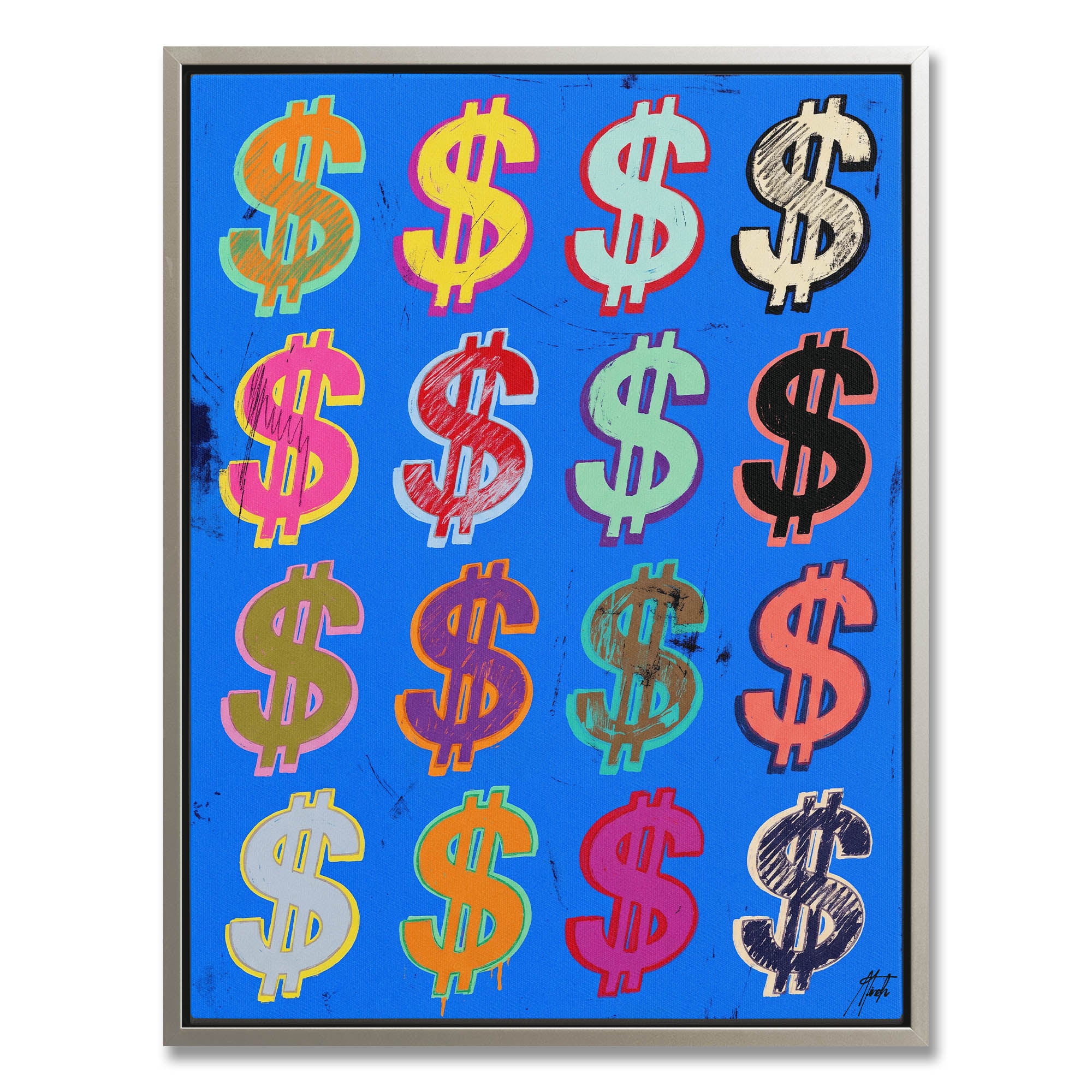 Dollar Signs — Blue