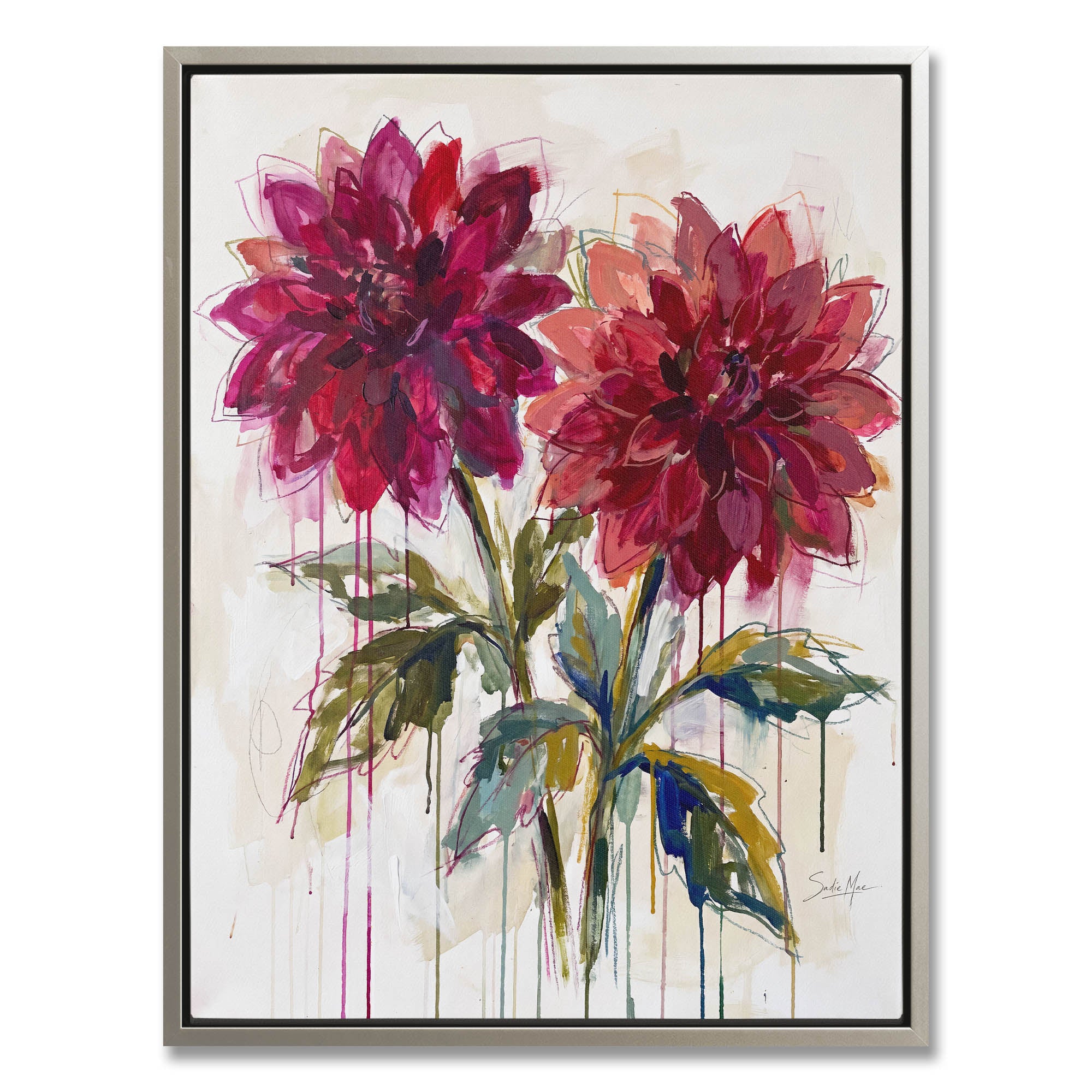 Ruby Dahlias