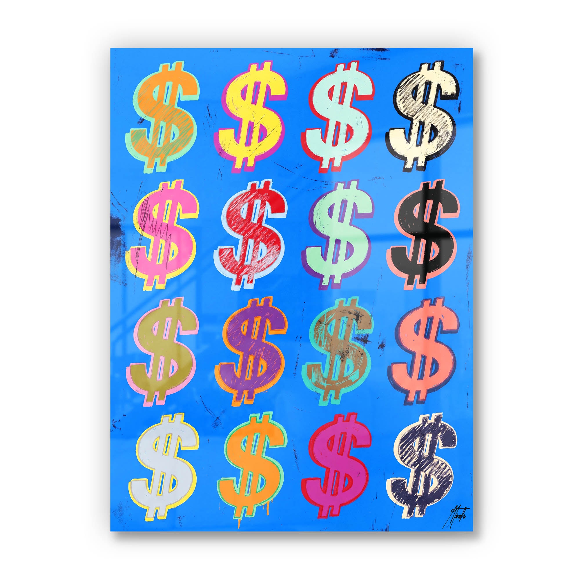 Dollar Signs — Blue