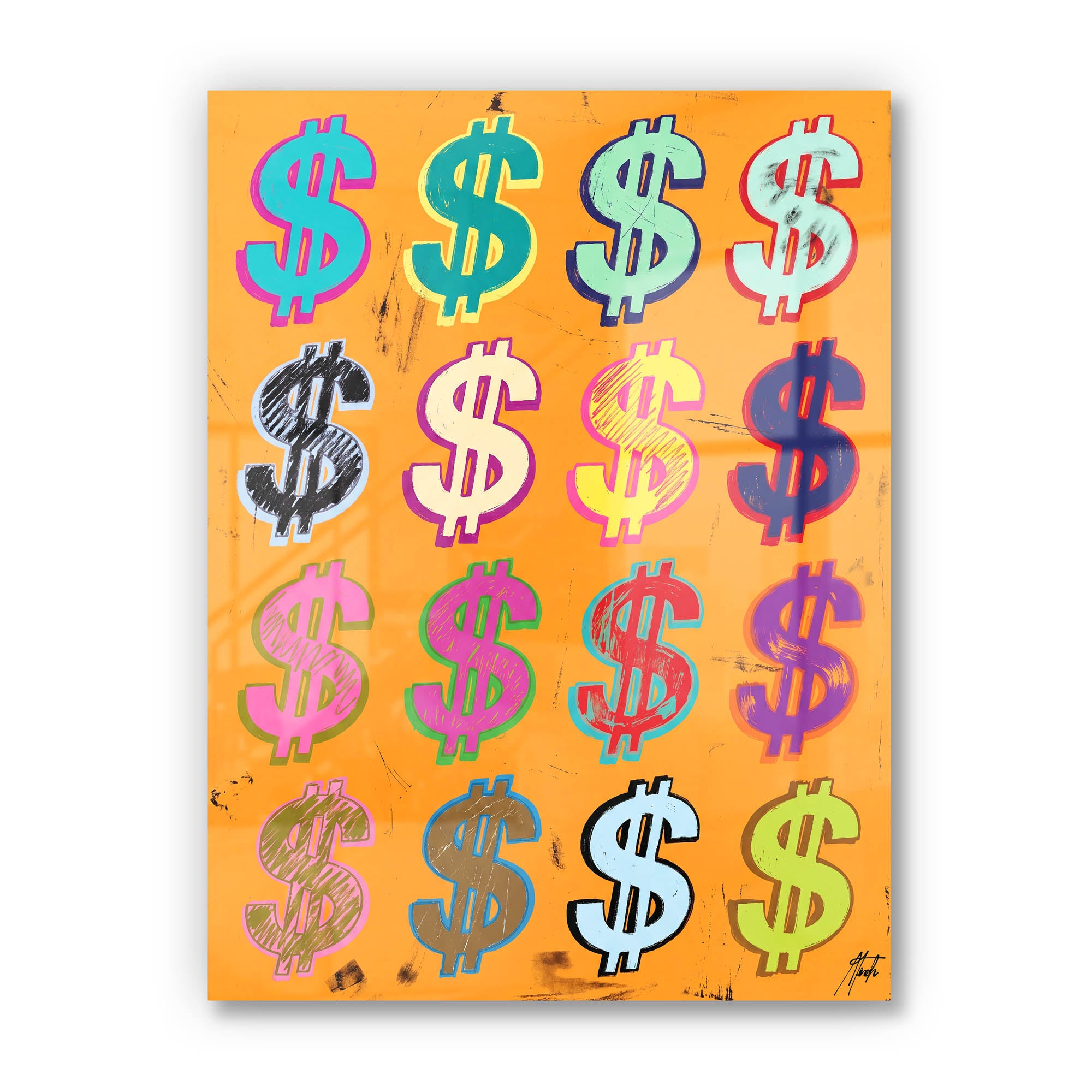 Dollar Signs — Orange