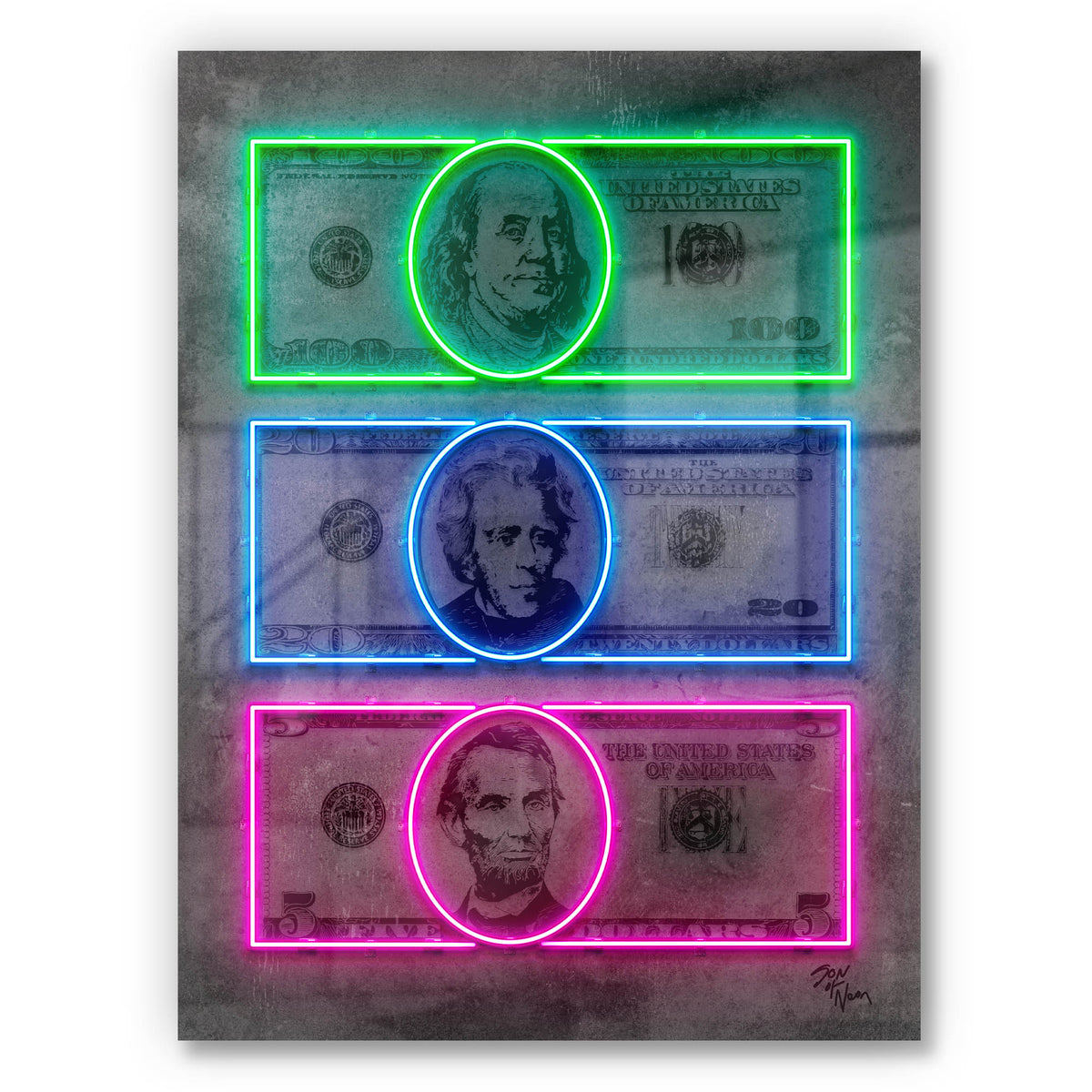 Dollar Bills ‘Neon’