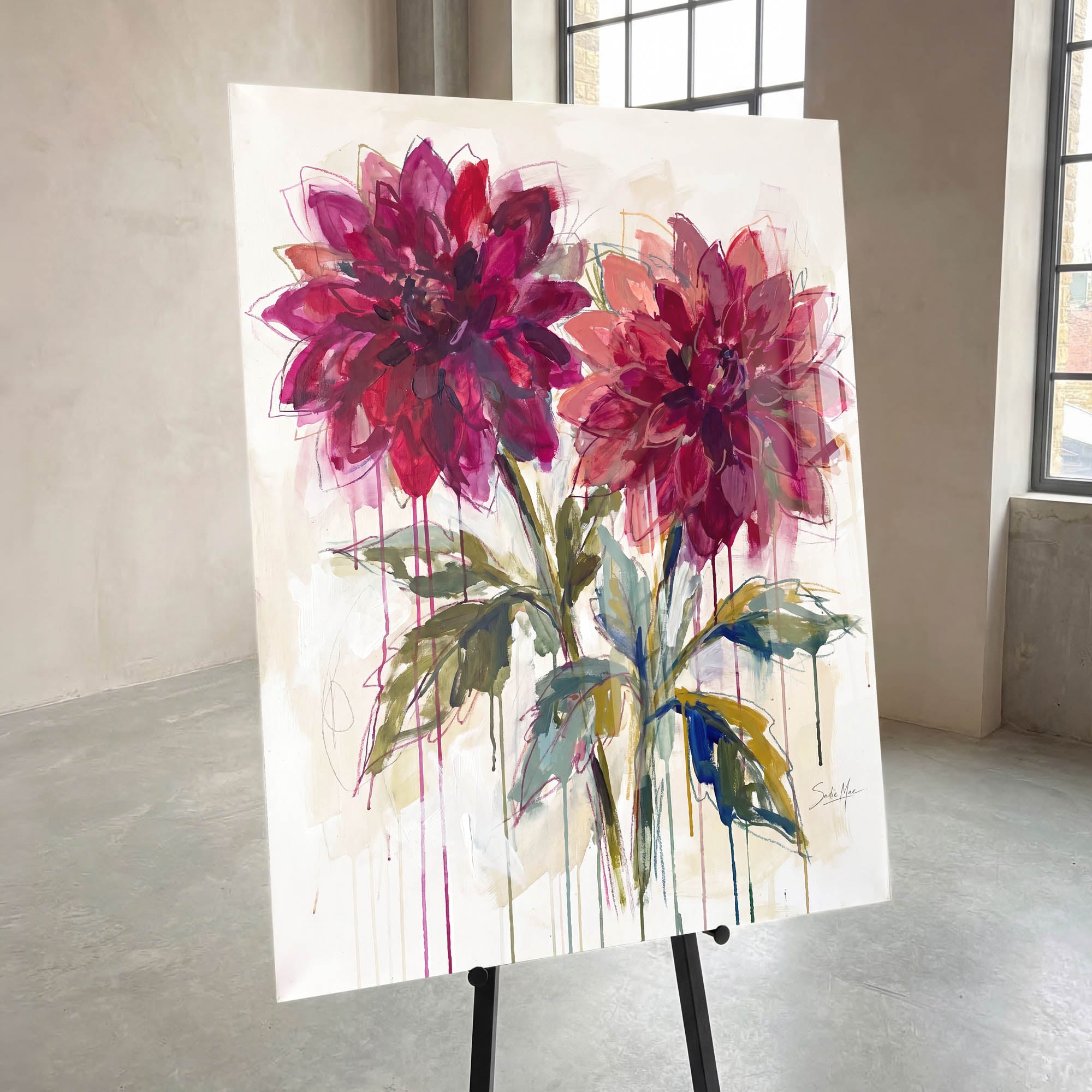 Ruby Dahlias