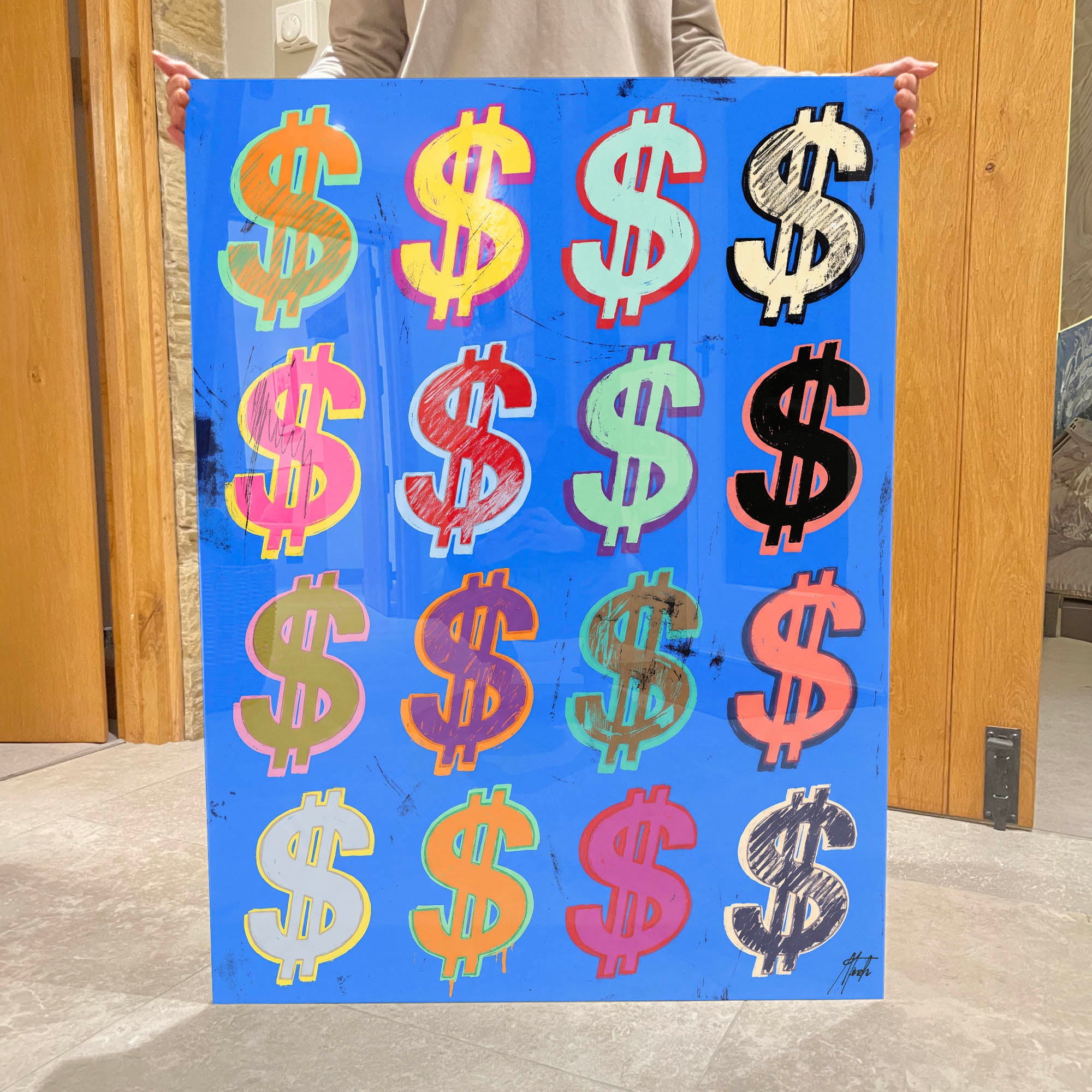 Dollar Signs — Blue