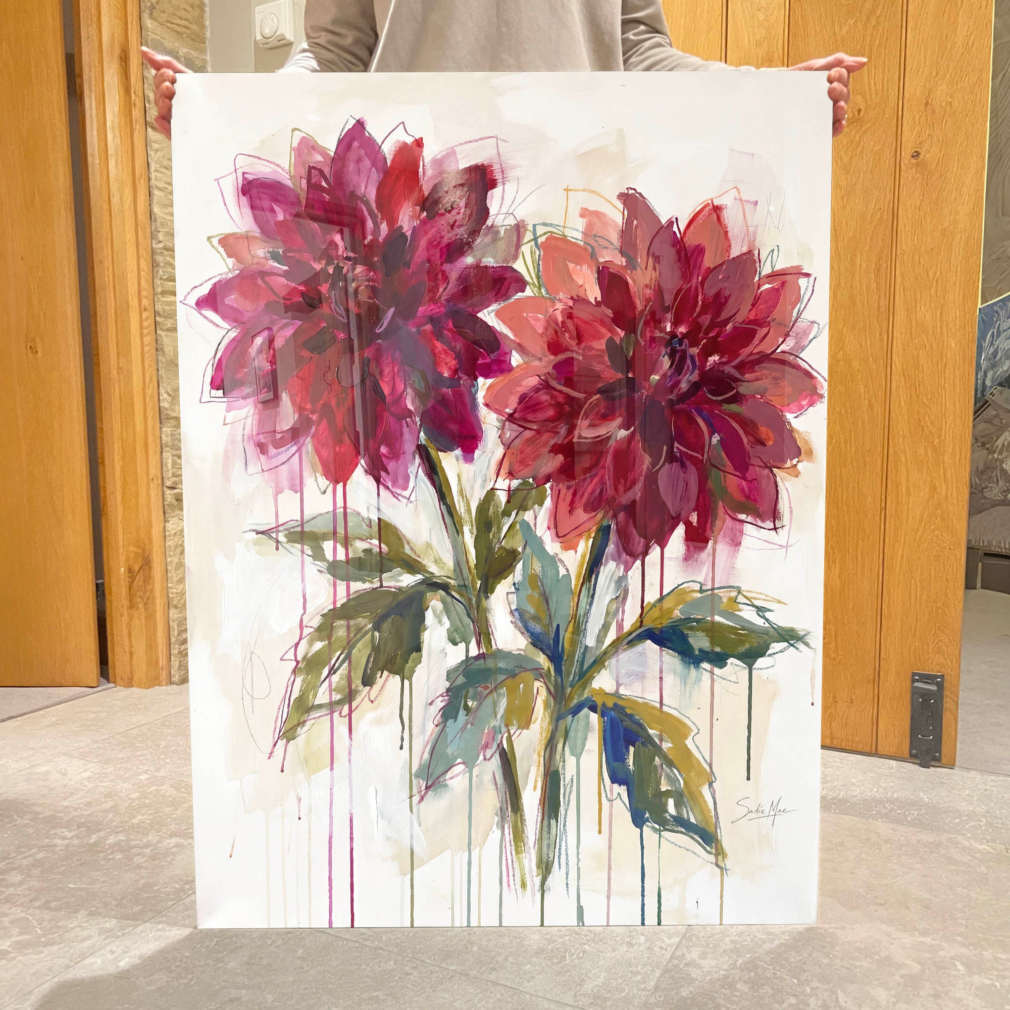 Ruby Dahlias