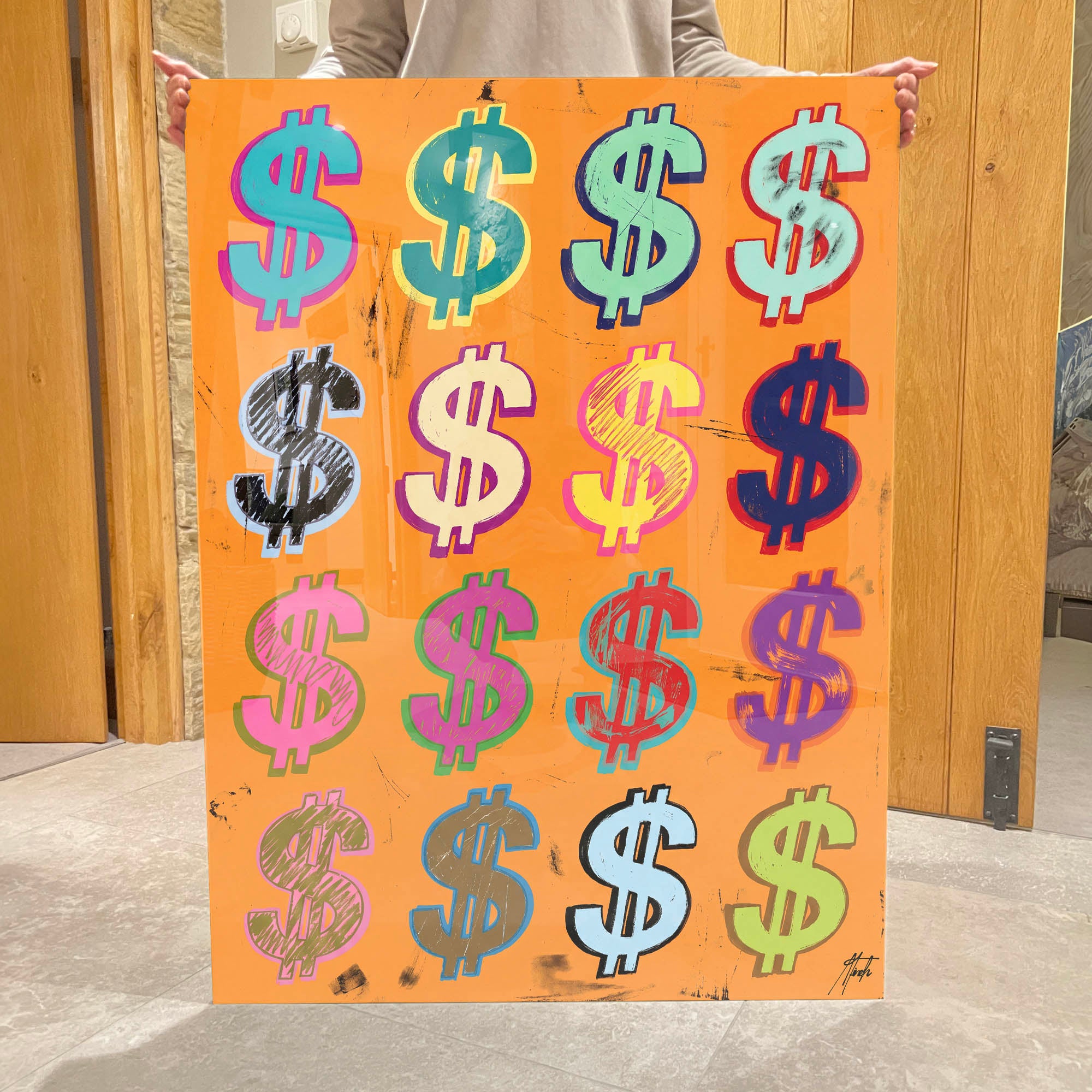 Dollar Signs — Orange