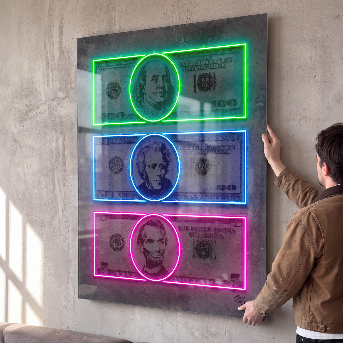 Dollar Bills ‘Neon’