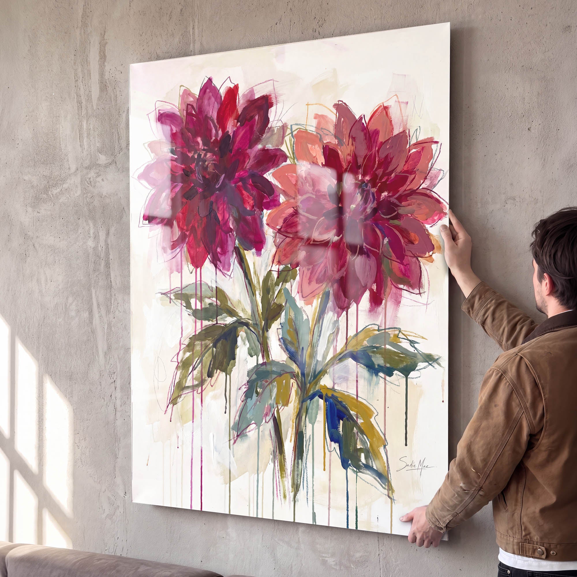 Ruby Dahlias