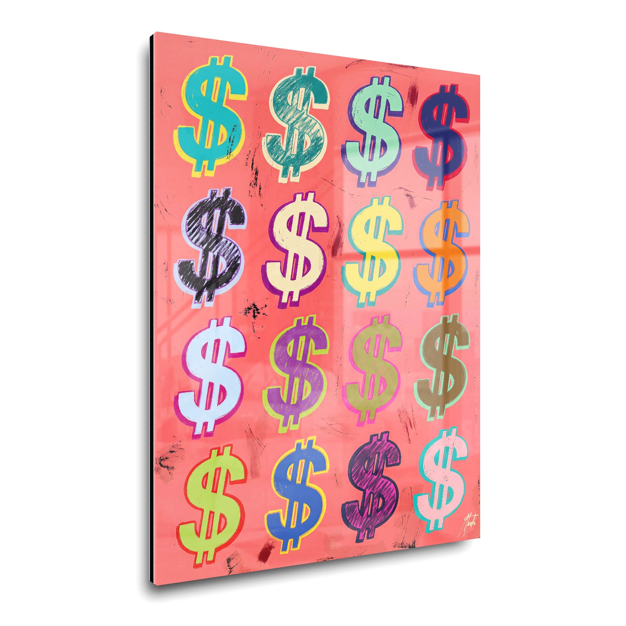 Dollar Signs — Coral