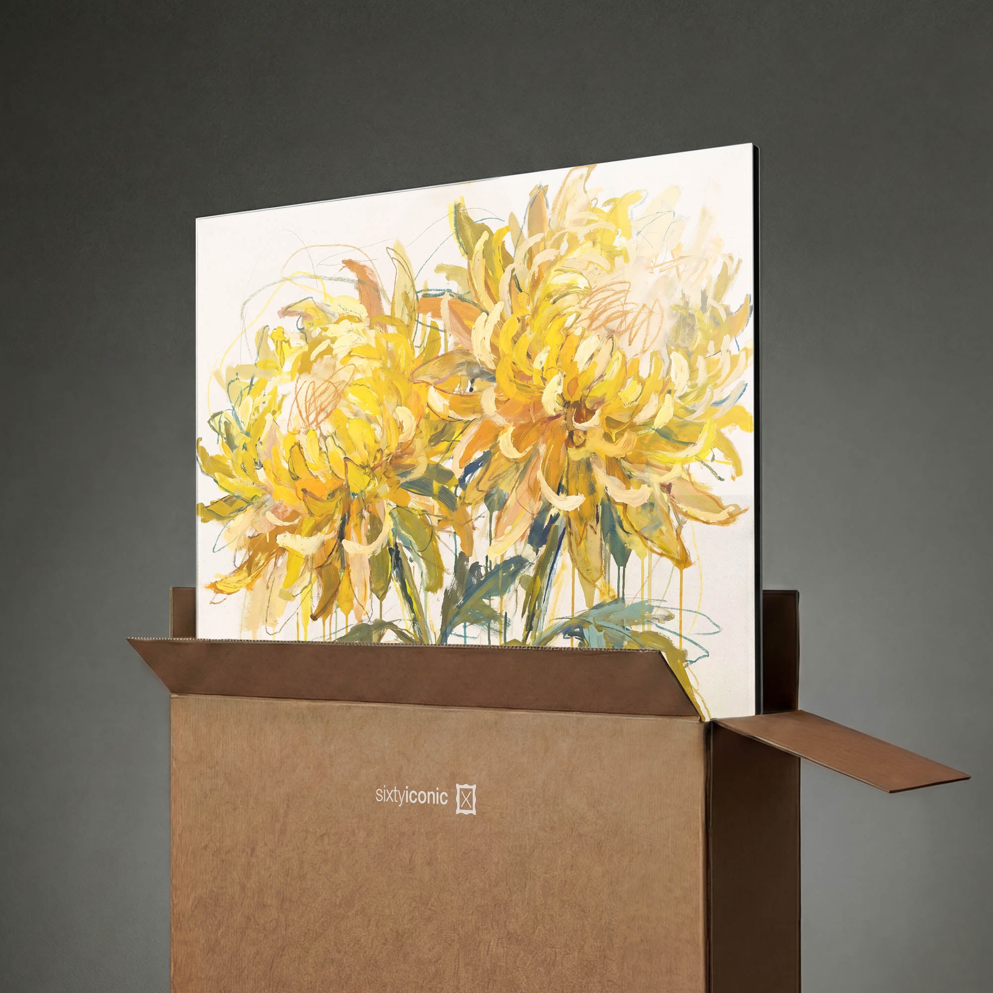 Sunlit Chrysanthemums