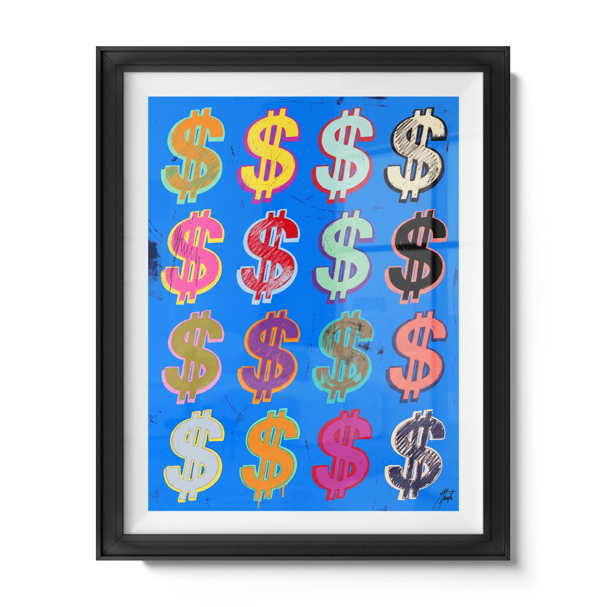Dollar Signs — Blue