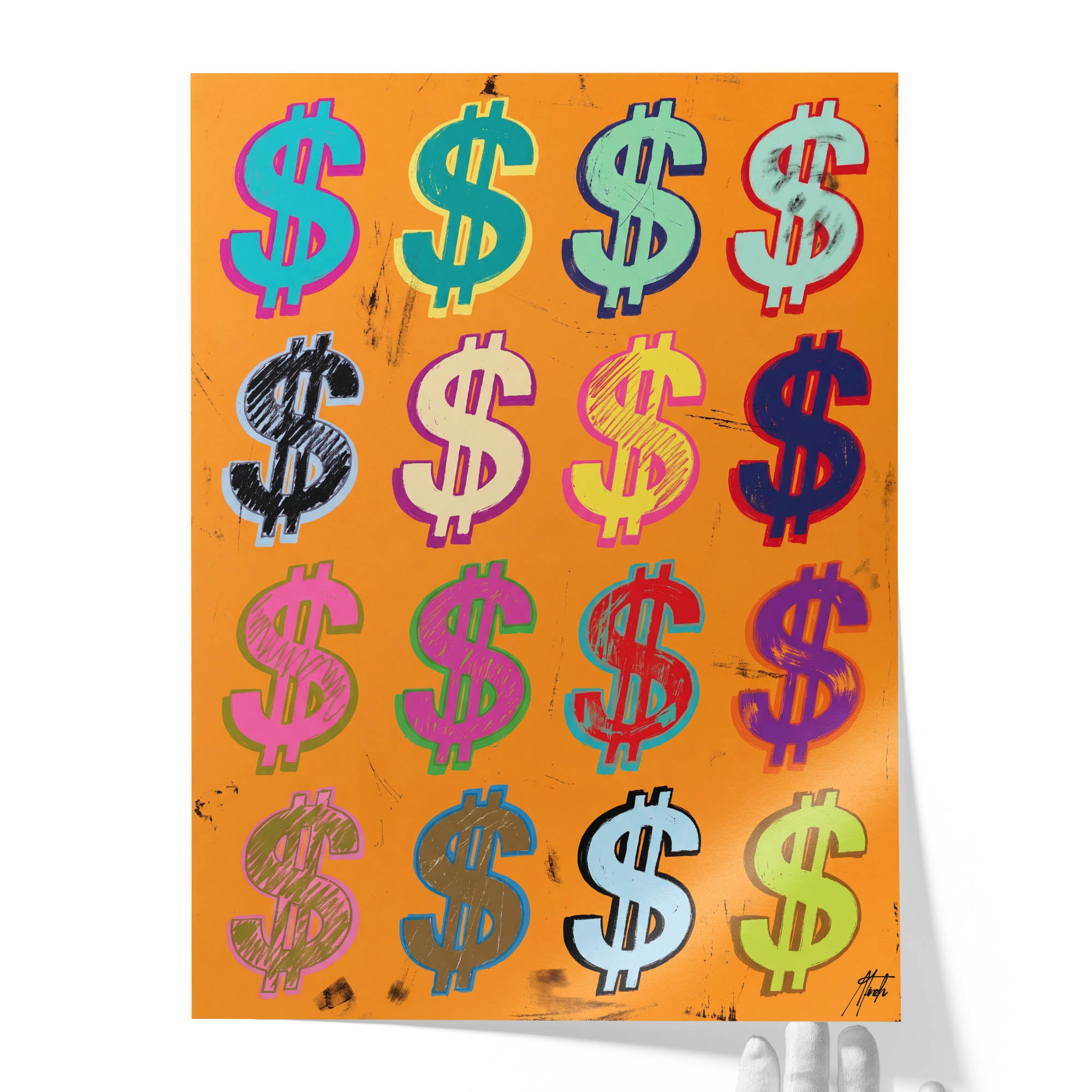 Dollar Signs — Orange