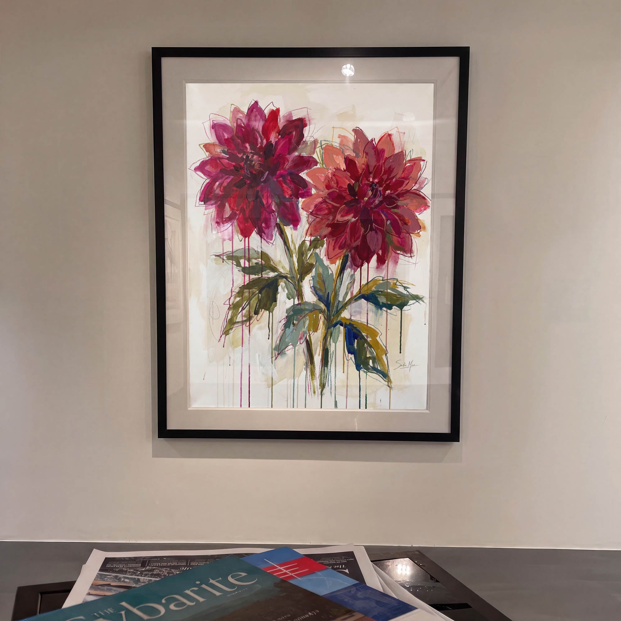 Ruby Dahlias
