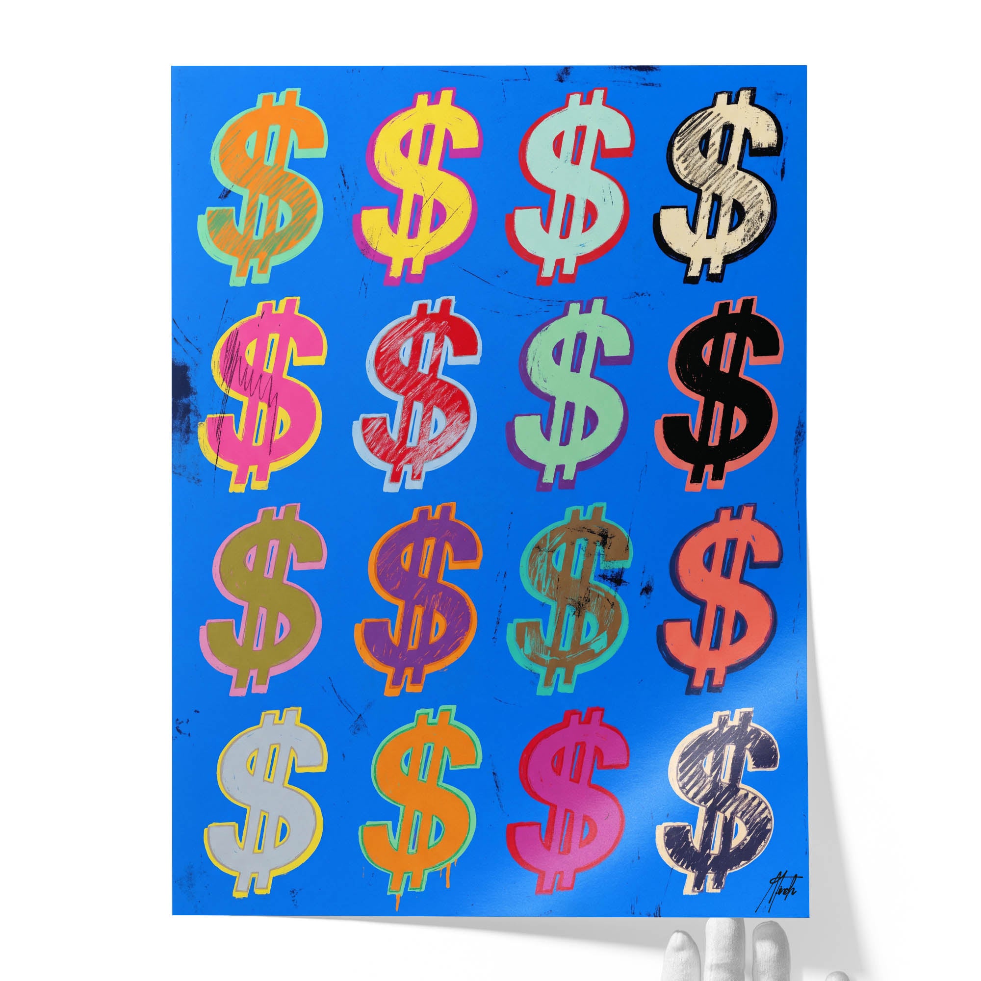 Dollar Signs — Blue