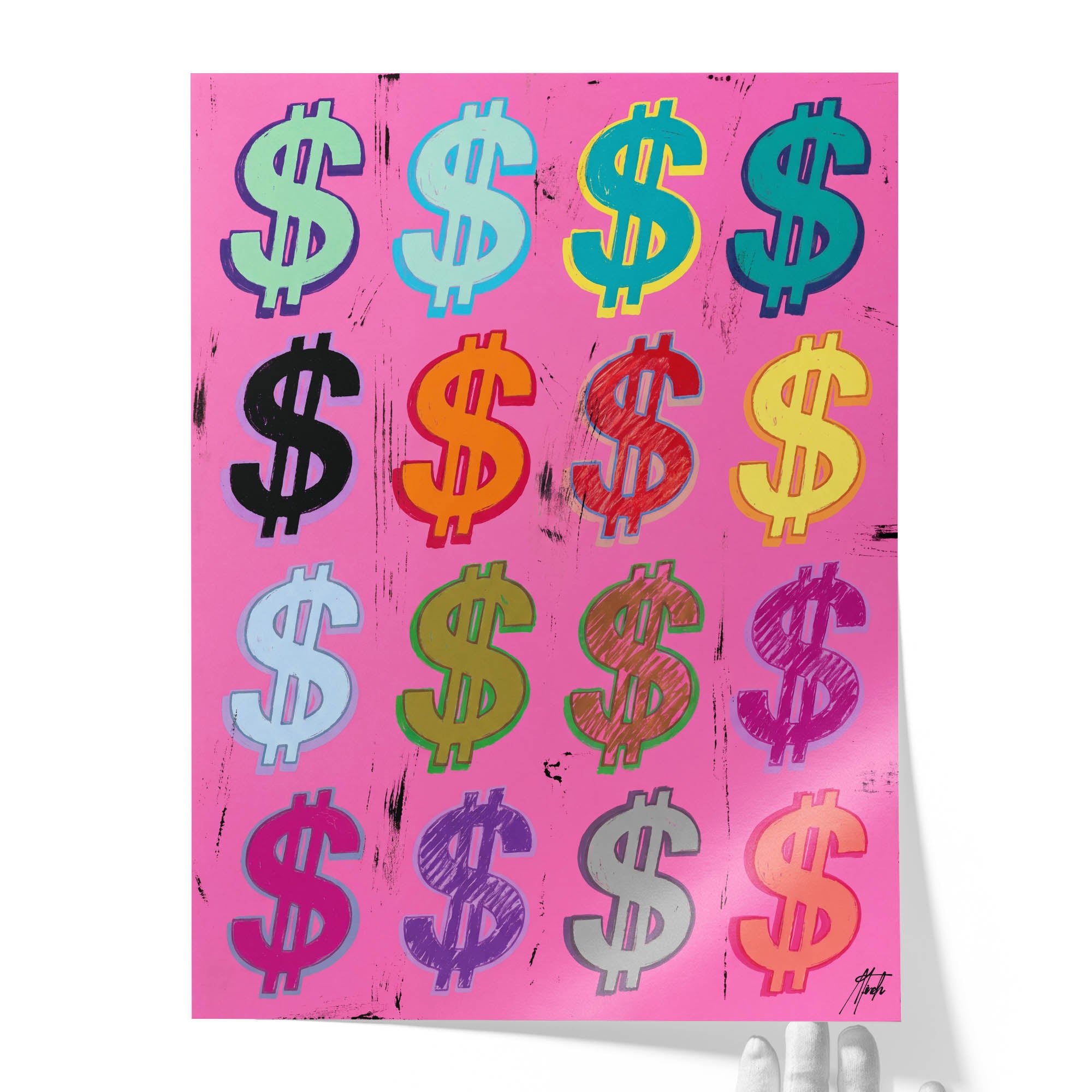 Dollar Signs — Pink