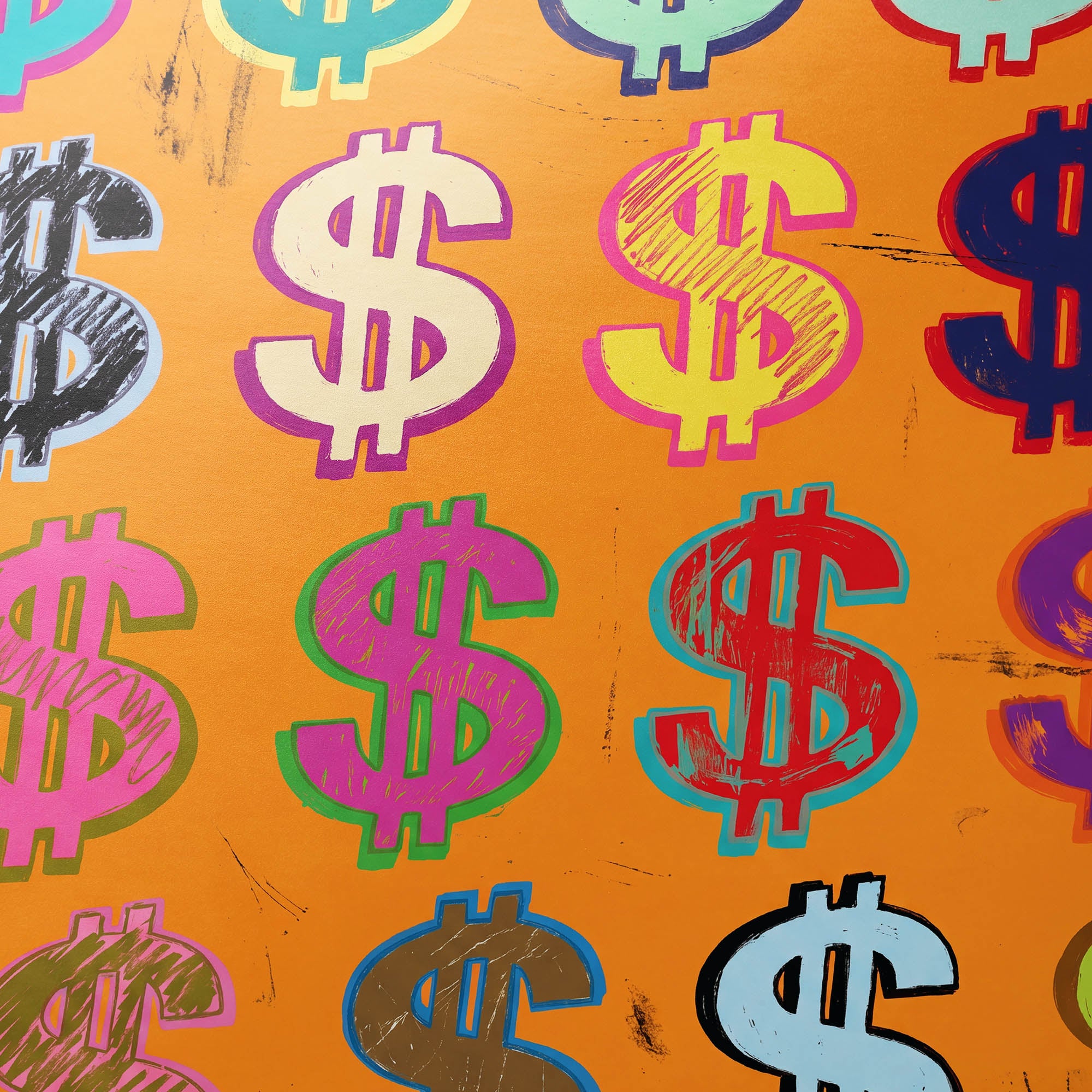 Dollar Signs — Orange