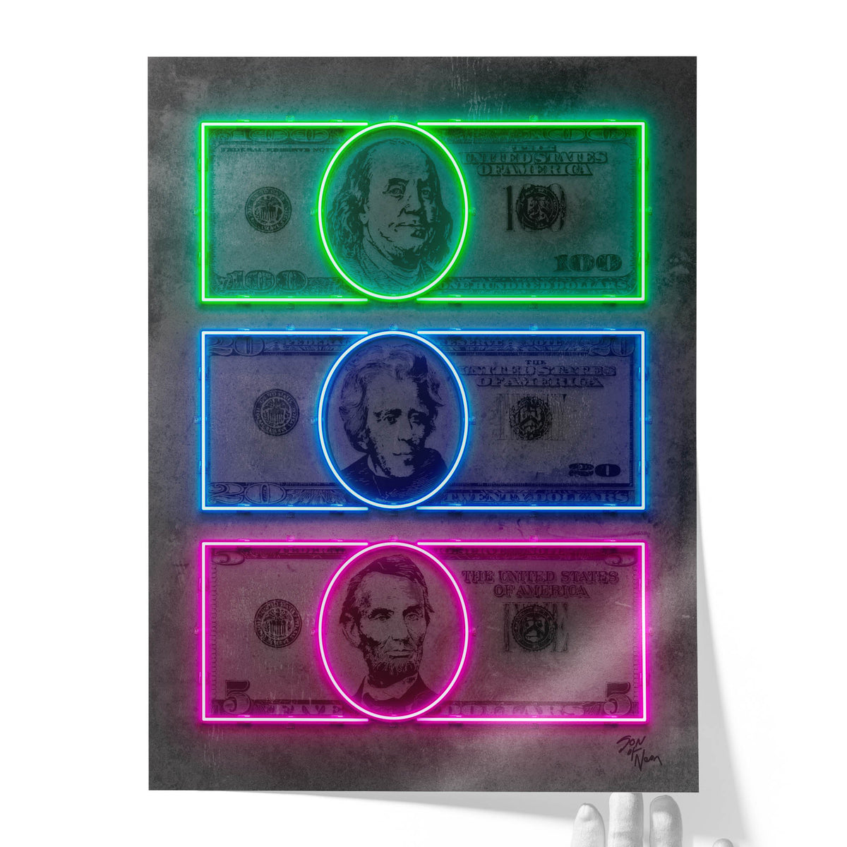 Dollar Bills ‘Neon’