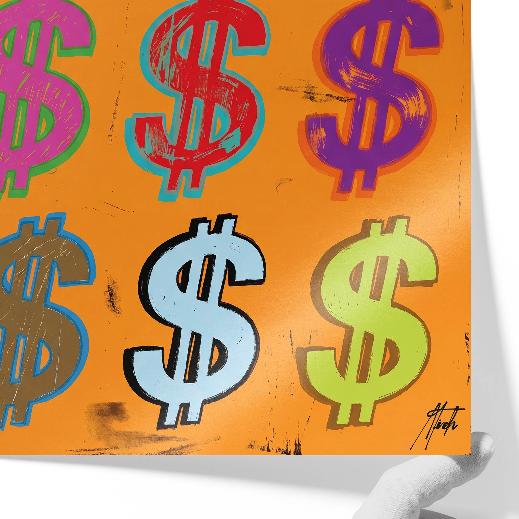 Dollar Signs — Orange