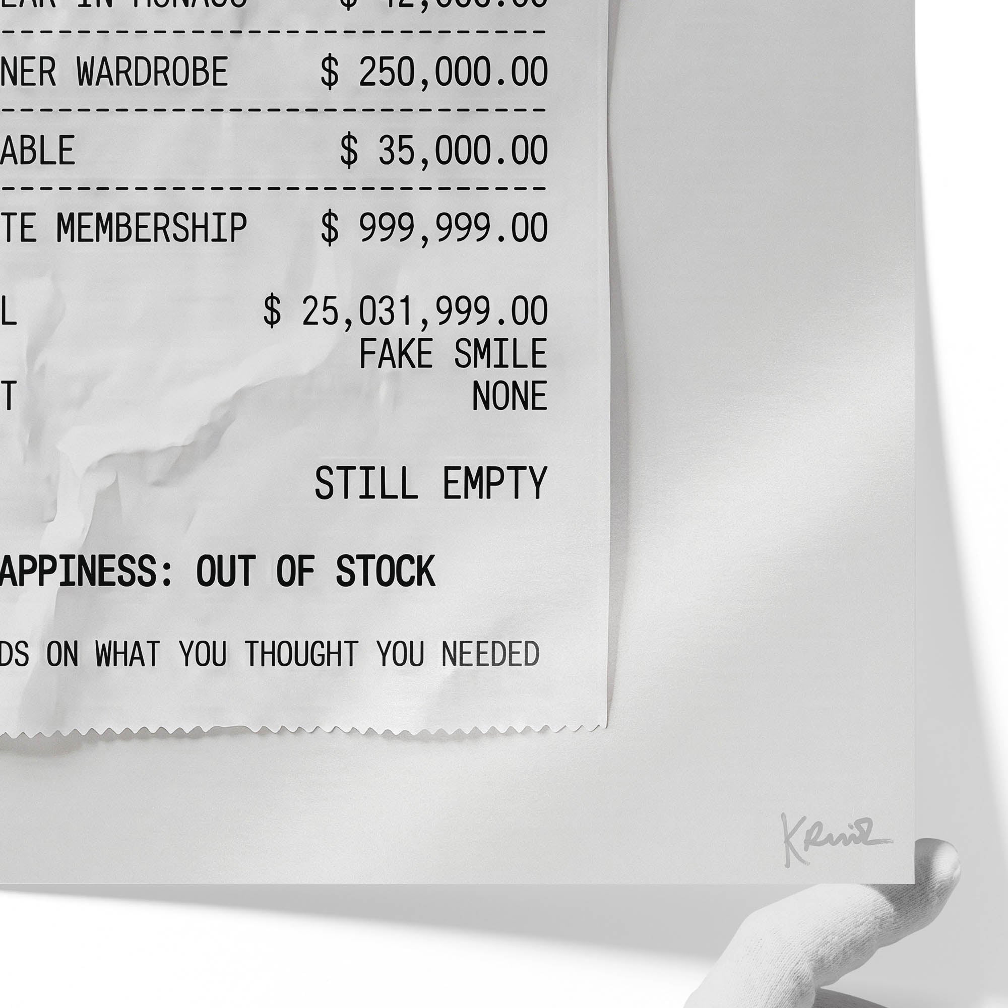 Receipt for Happiness