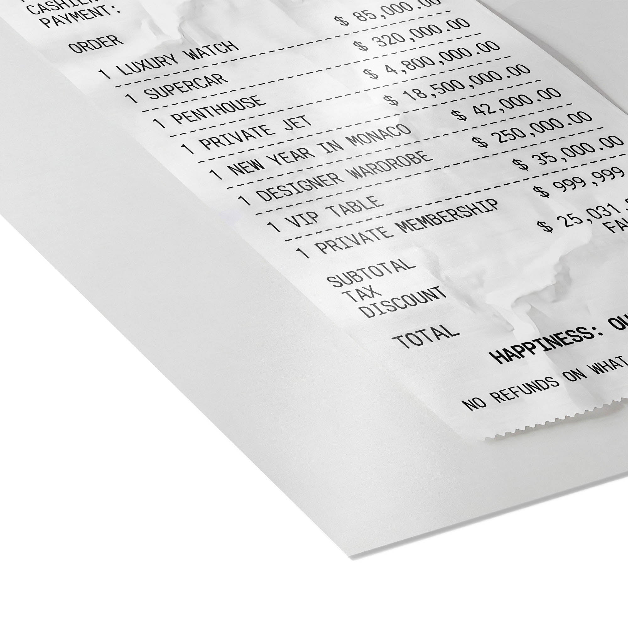 Receipt for Happiness