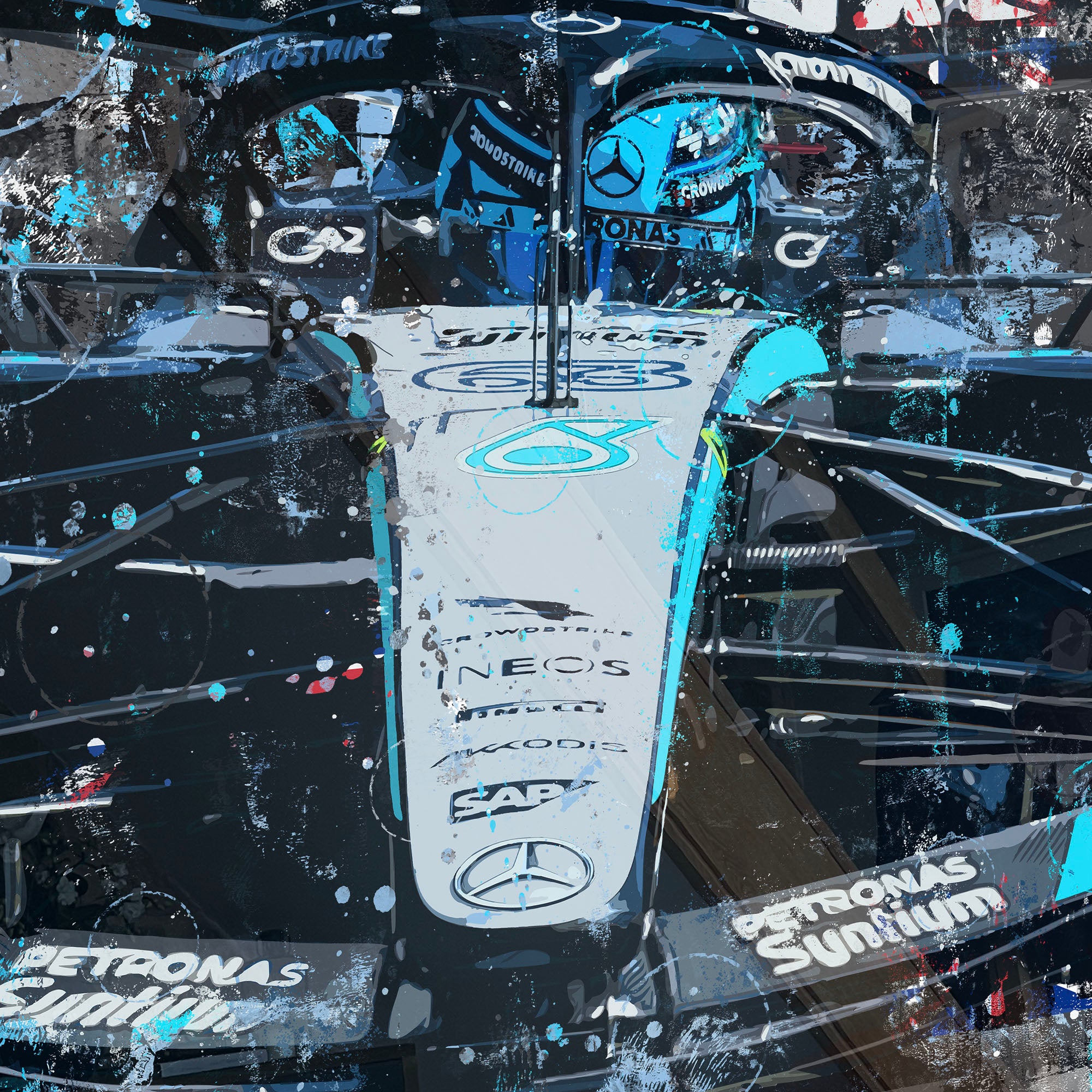 George Russell '2026' Graffiti