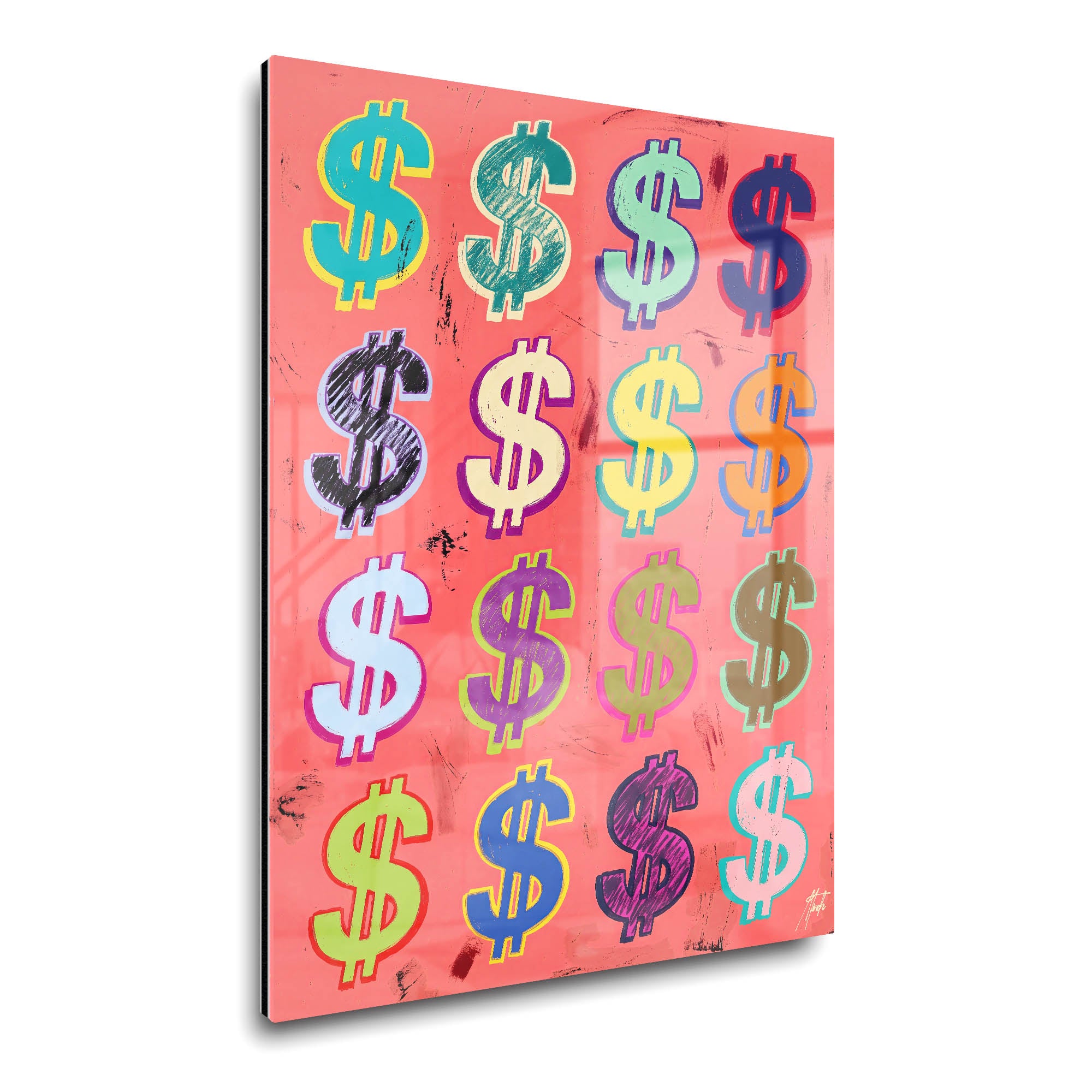 Dollar Signs — Coral