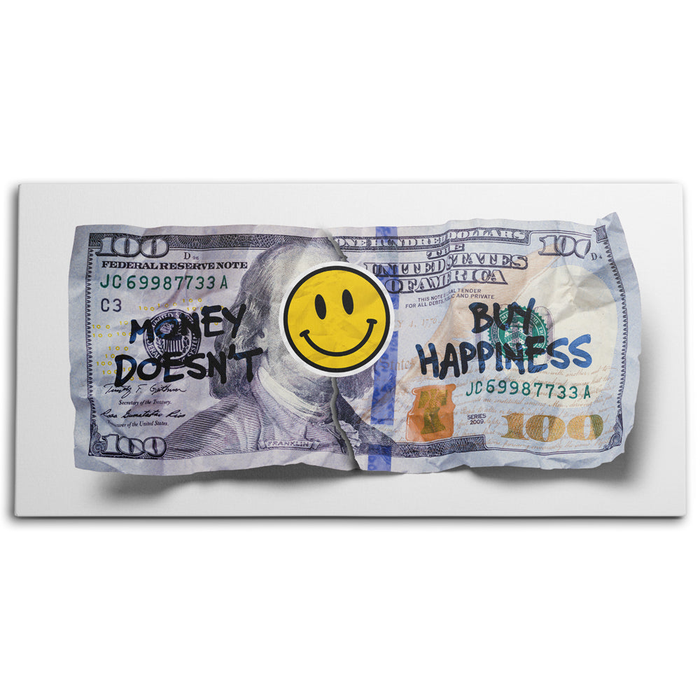 Money doesn't buy happiness :)