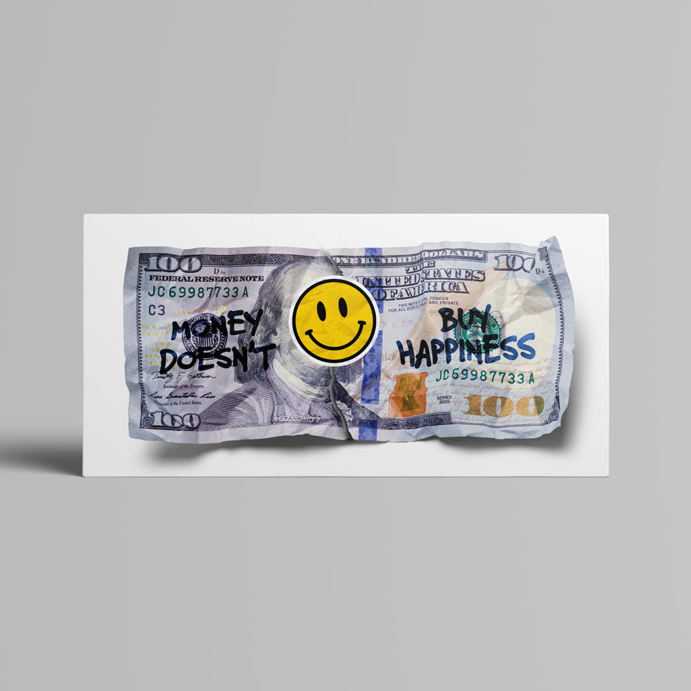 Money doesn't buy happiness :)