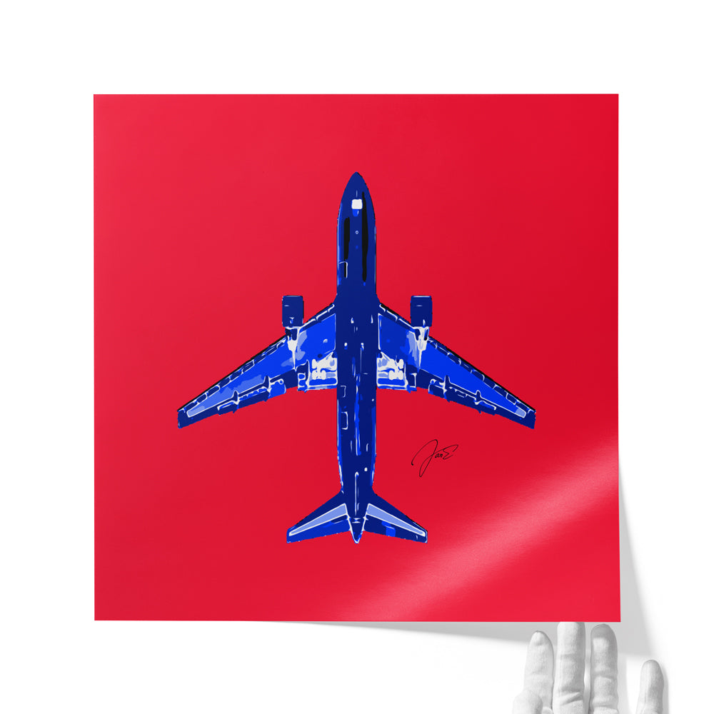 Plane Red
